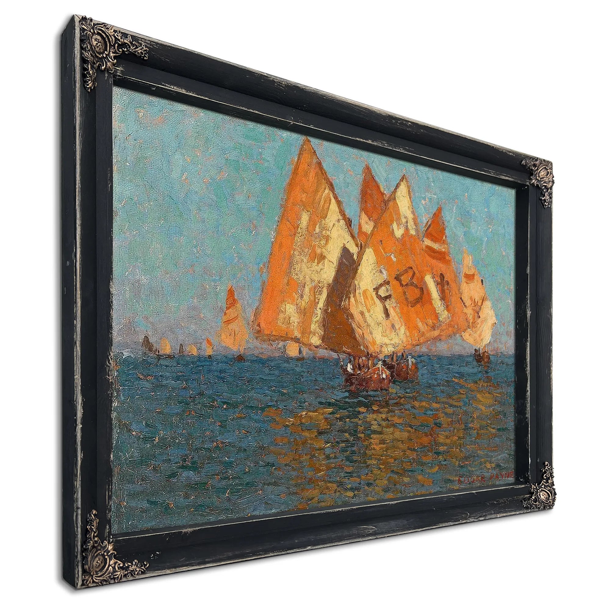 Italian Boats On The Mediterranean By Edgar Payne Fine Art Print