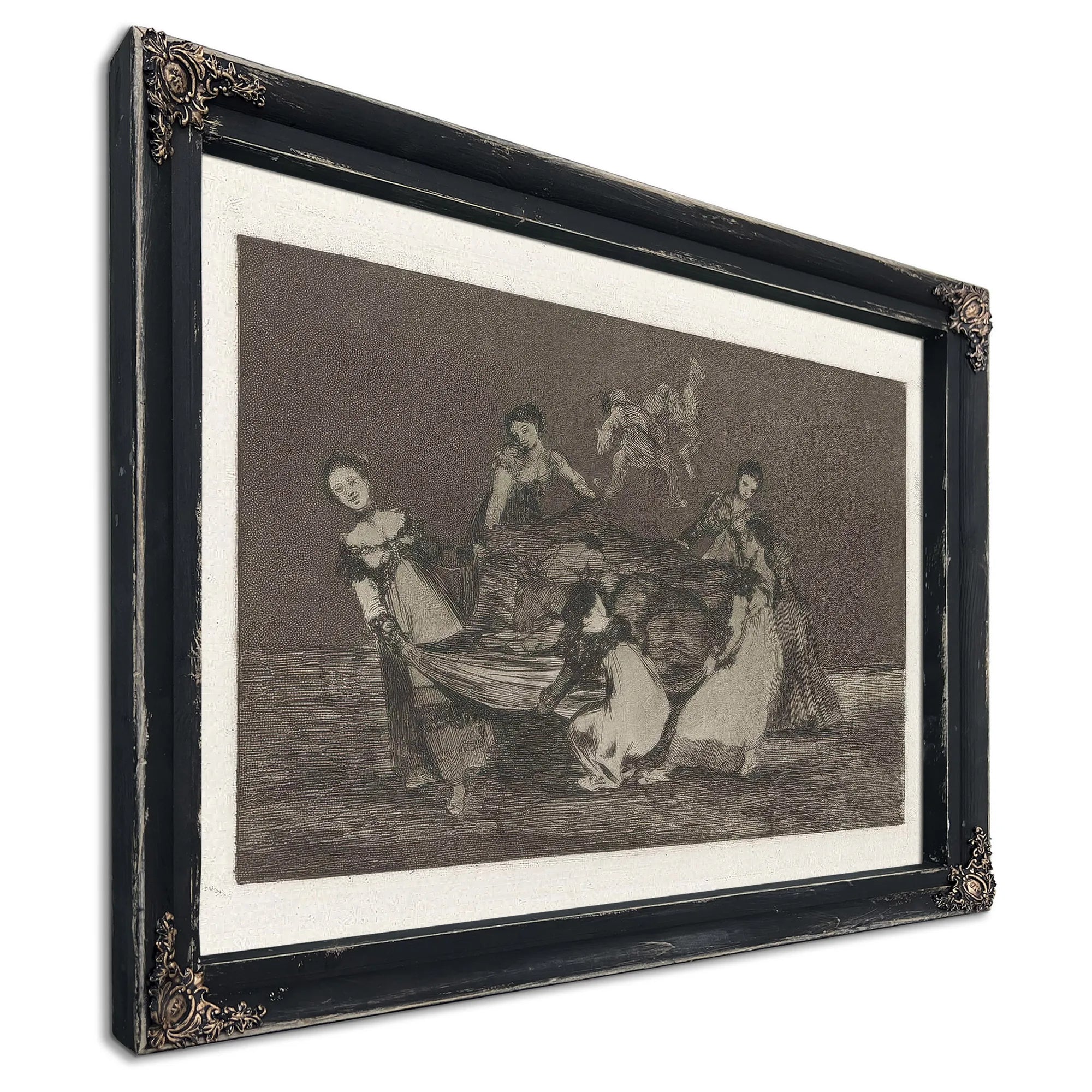 Disparate Femenino (Feminine Folly) Also Known As Pesa Mas Que Un Burro Muerto (Heavier Than A Dead Donkey) From The Series Los Disparates (Los Proverbios) By Francisco De Goya Fine Art Print