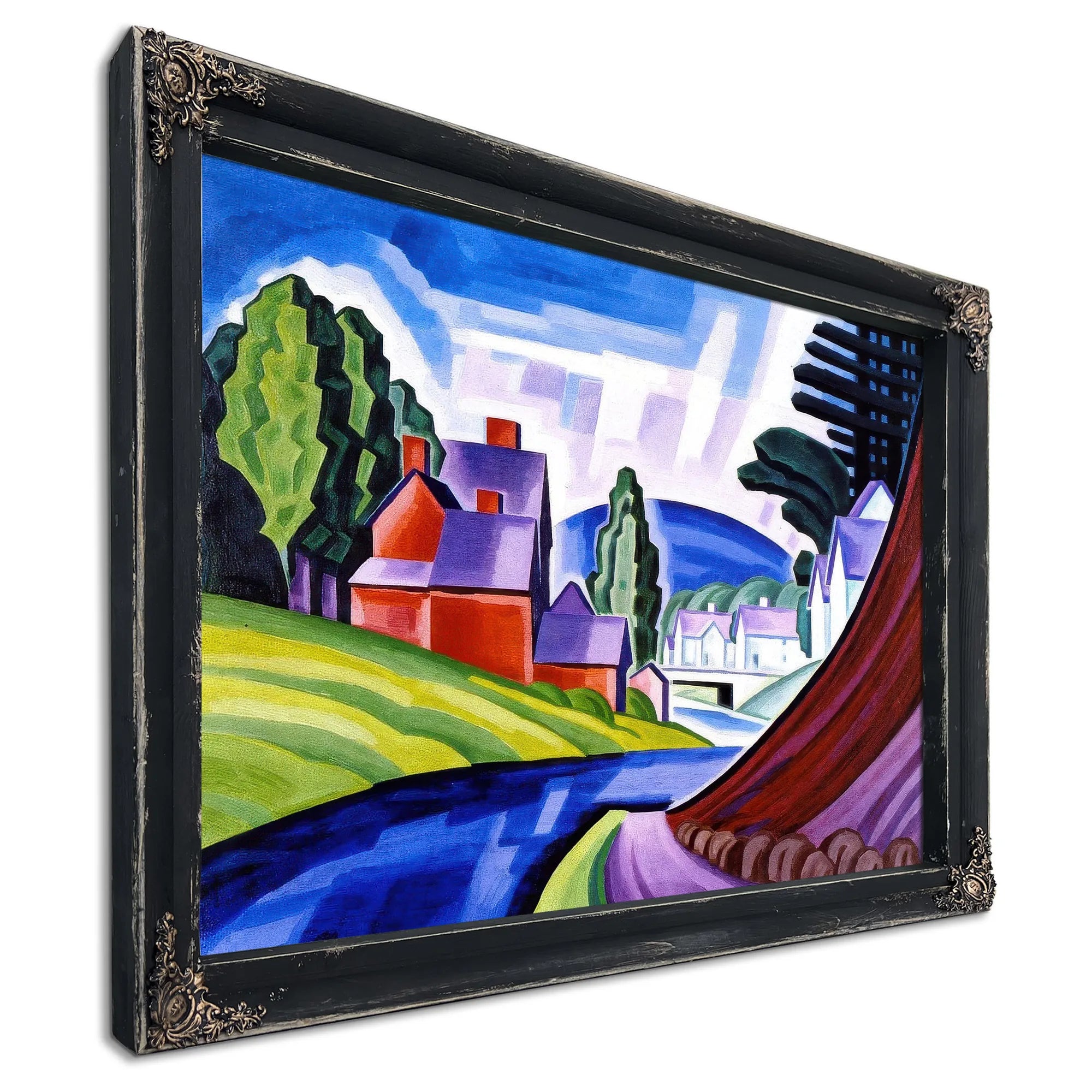 Space Motive A New Jersey Valley (Wharton) By Oscar Bluemner Fine Art Print