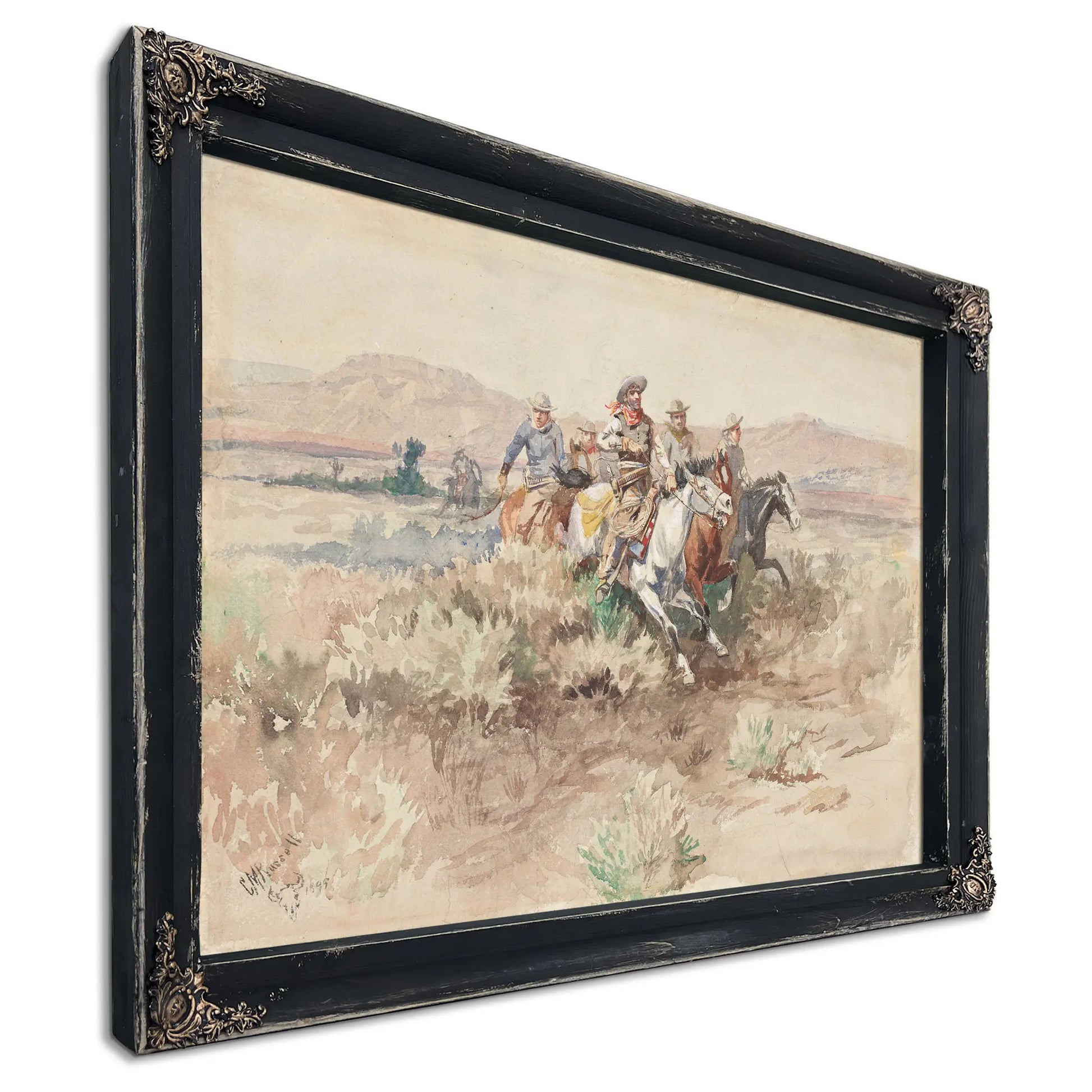 The Posse by Charles Marion Russell