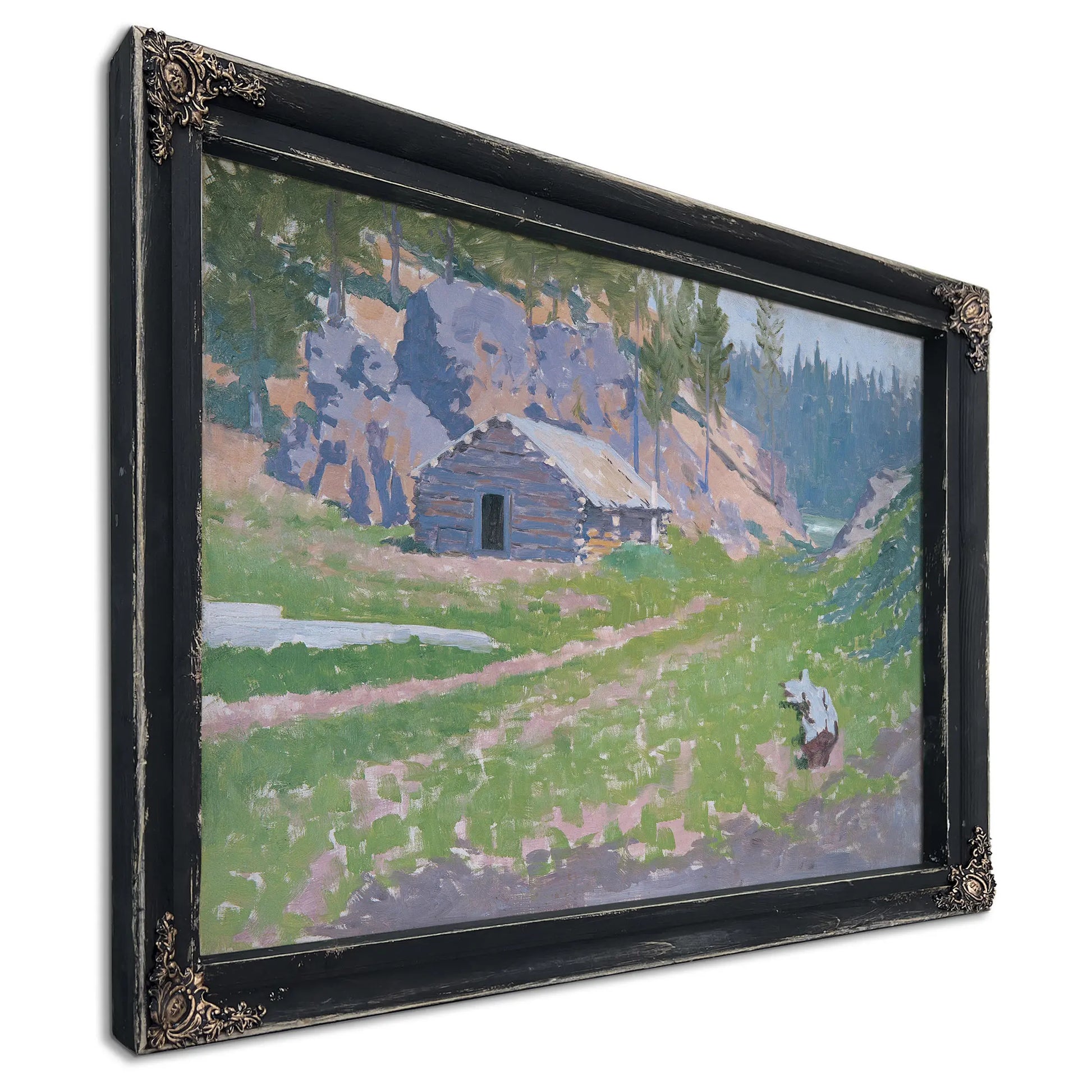 Squatters Cabin by Frederic Remington