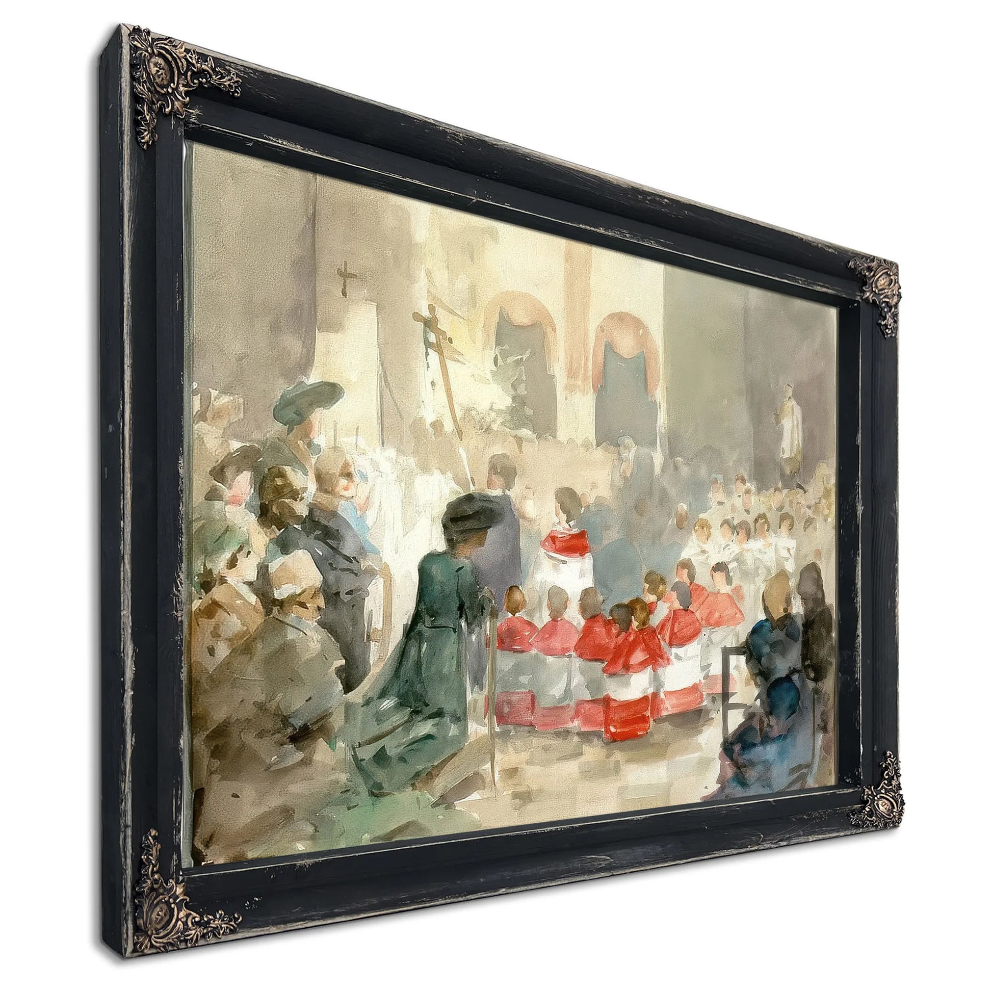 Choirboys At The Petrove Church By Alphonse Mucha Fine Art Print