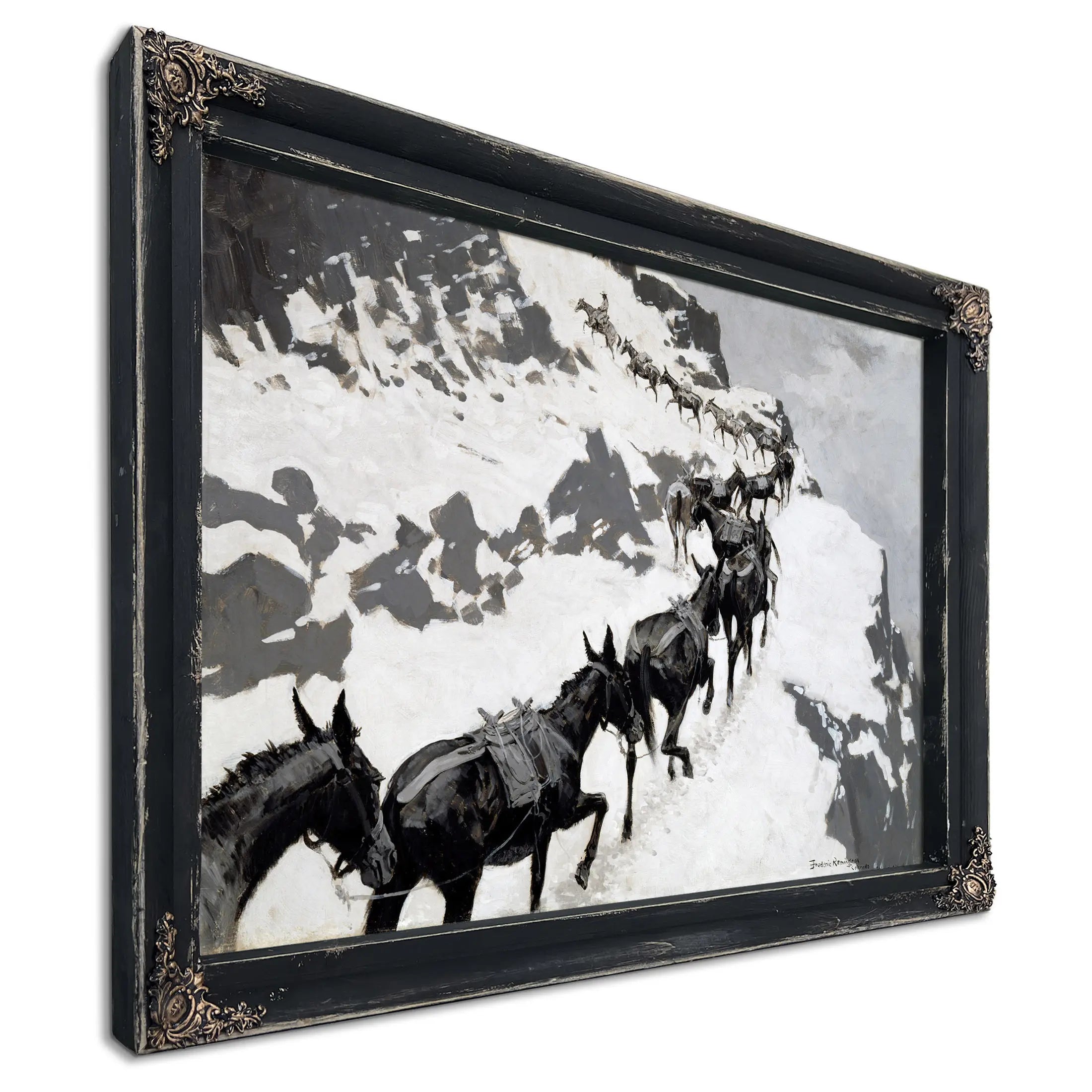 The Mule Pack by Frederic Remington