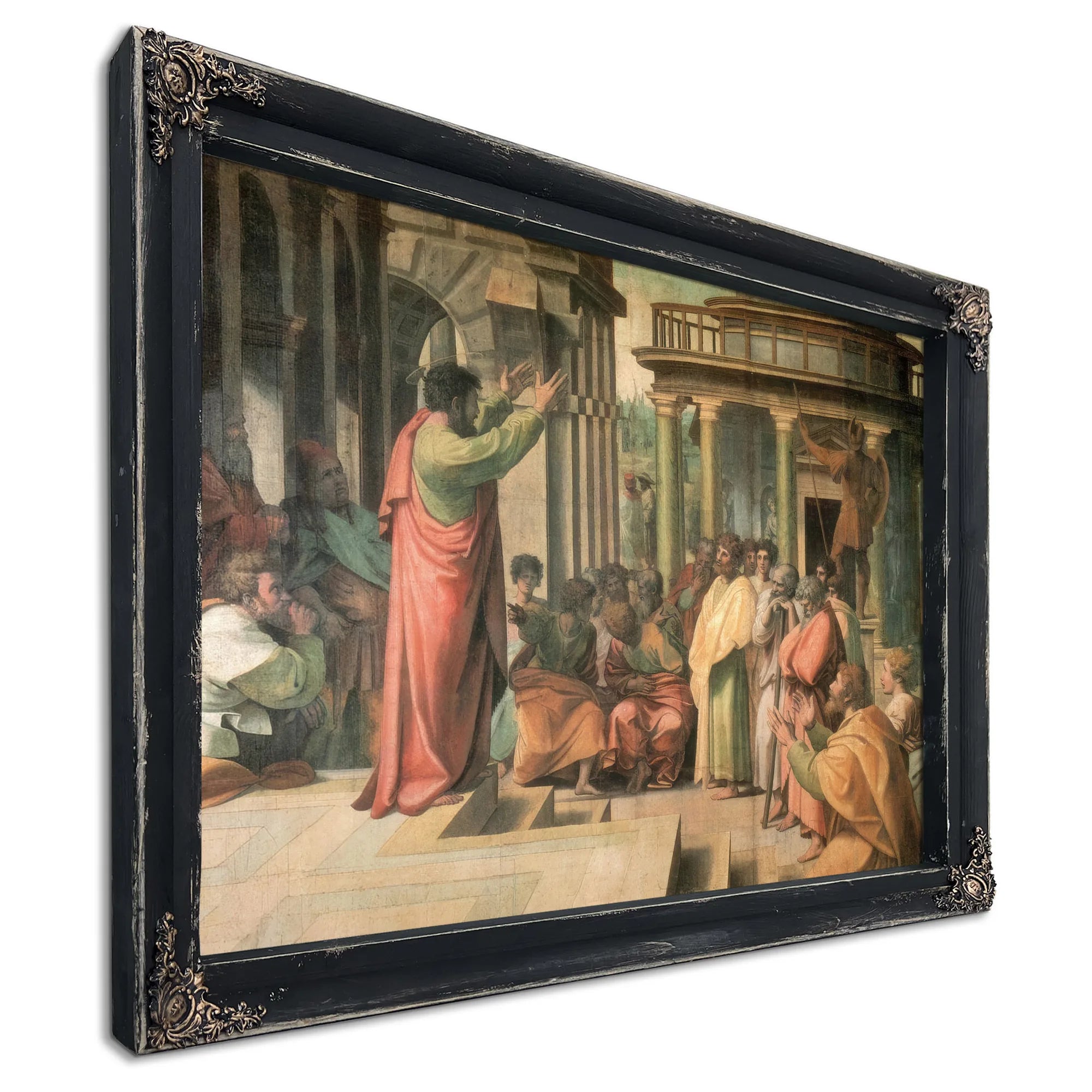 St. Paul Preaching In Athens By Raphael Fine Art Print