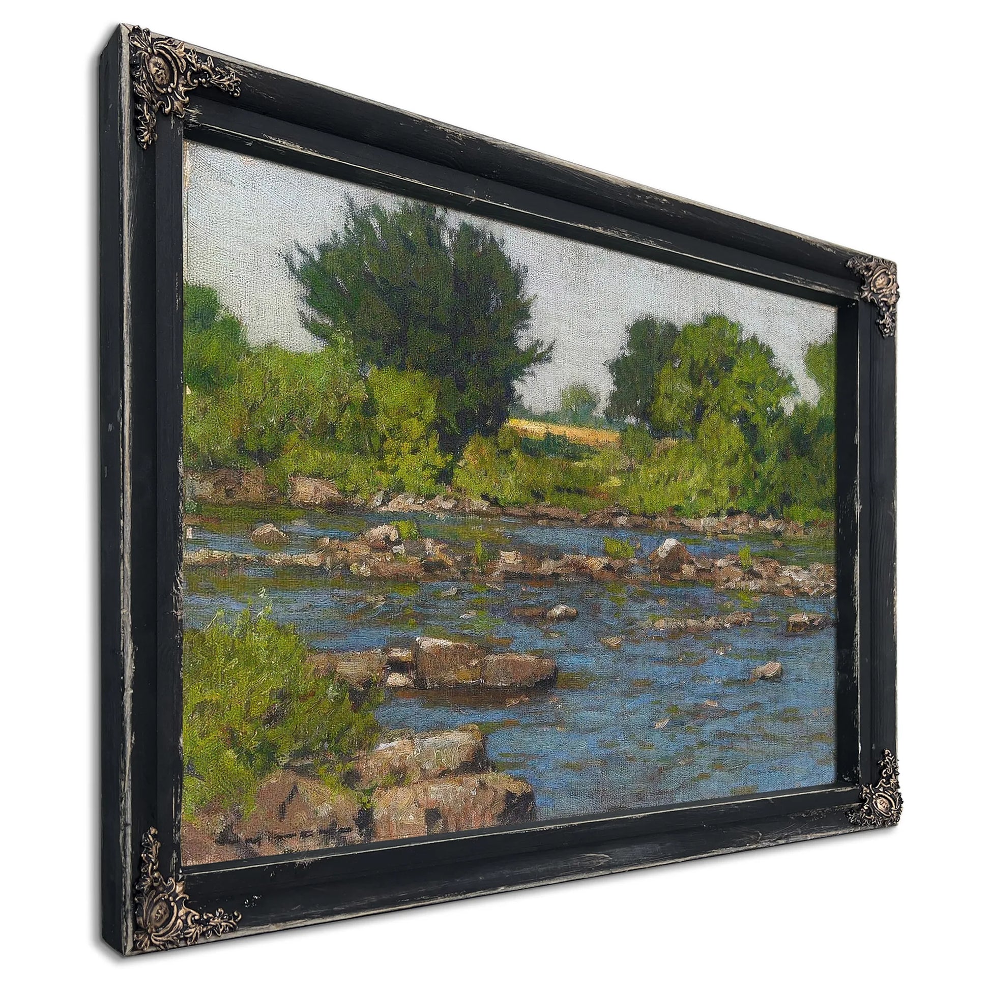 Edge Of A River By William Wendt Fine Art Print