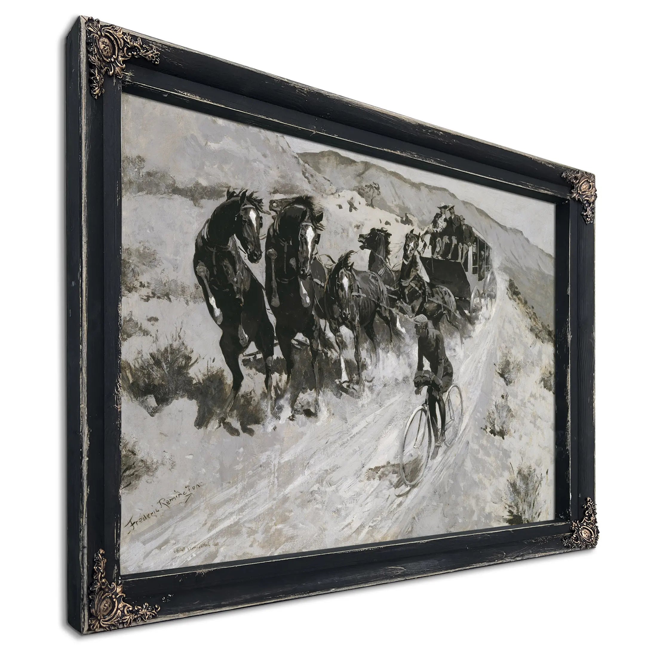 The Right Of The Road By Frederic S Remington  by Frederic Remington