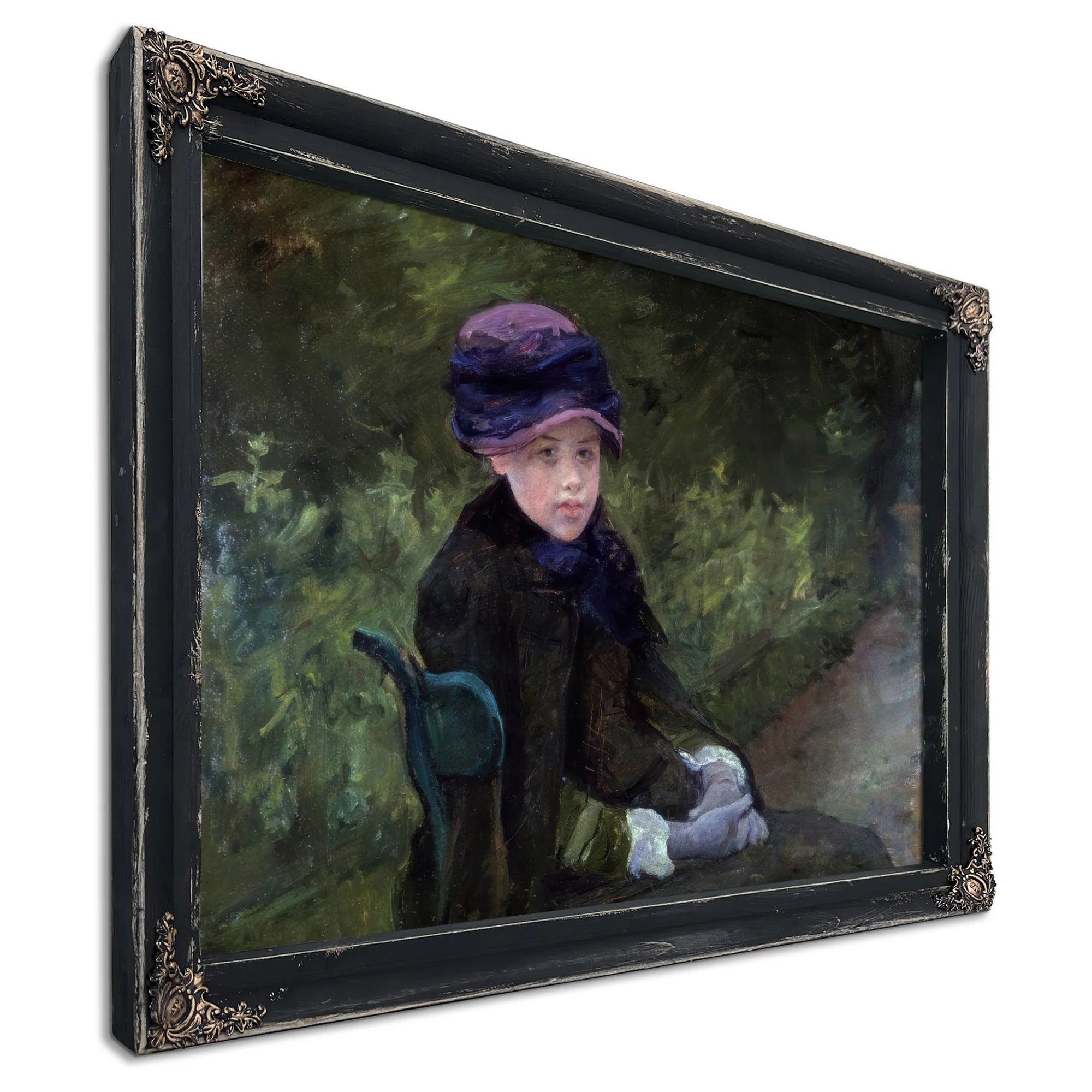 Young Lady In Park By Mary Cassatt Fine Art Print