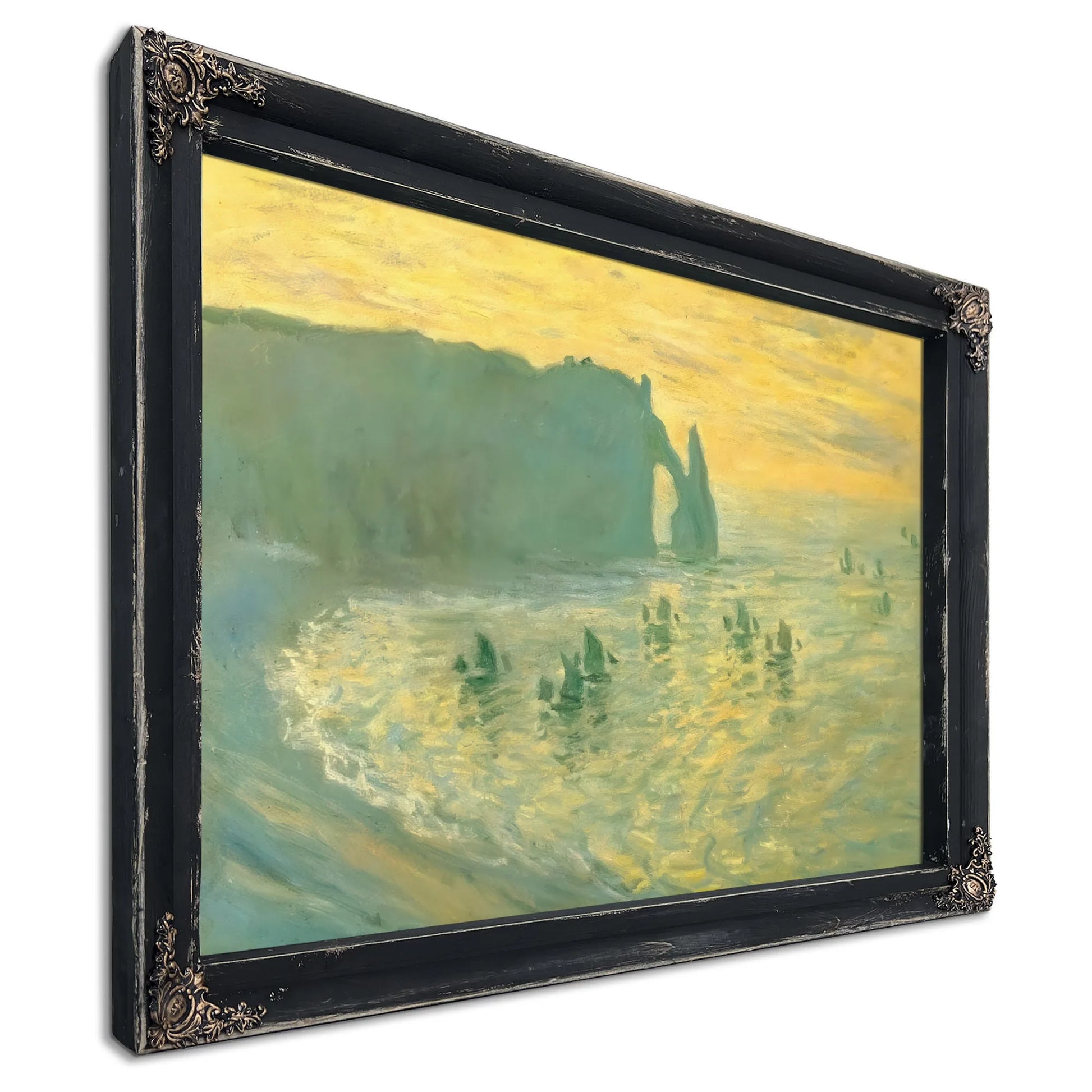 Cliffs At Etretat By Claude Monet Fine Art Print