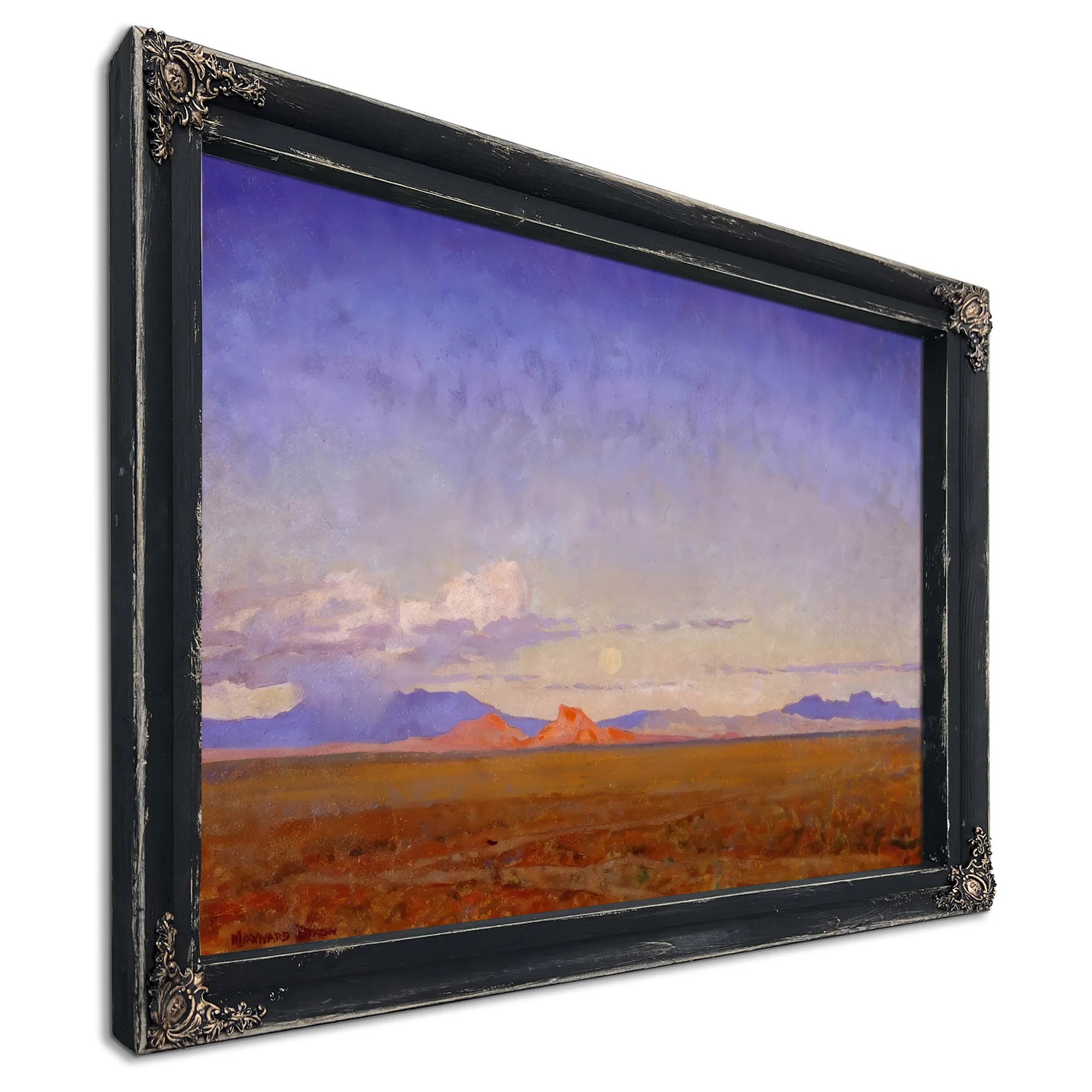 Moonrise Over The Desert By Maynard Dixon Fine Art Print