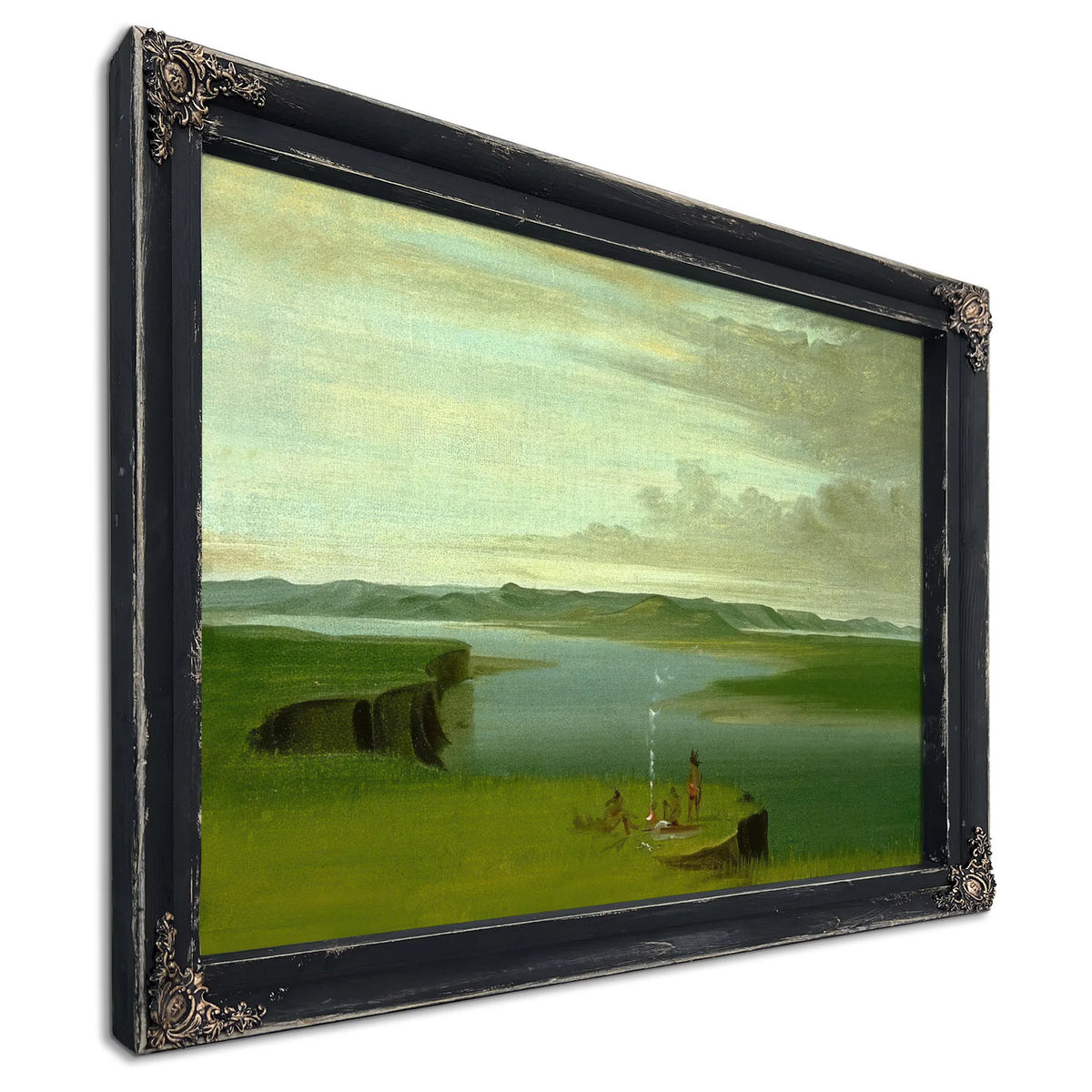 Prairie Bluffs At Sunrise, Near The Mouth Of The Yellowstone River By George Catlin Fine Art Print