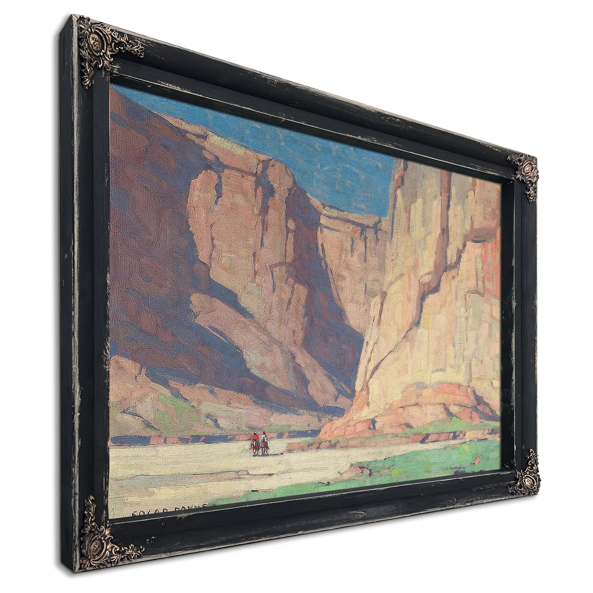 Riders In The Canyon De Chelly, Arizona By Edgar Payne Fine Art Print