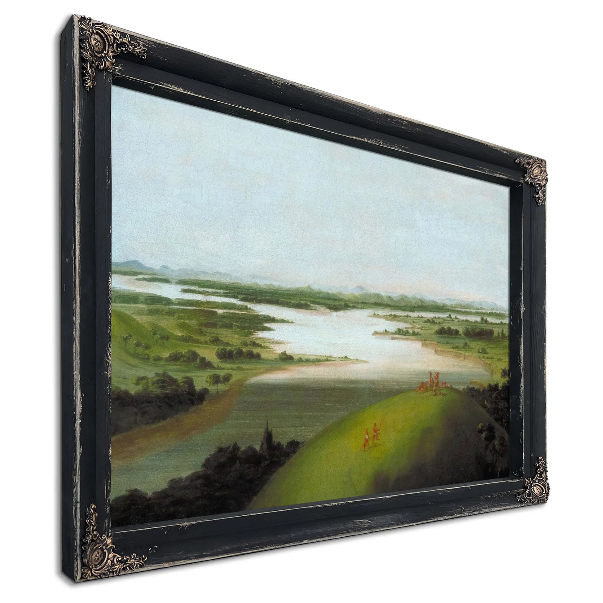 Mouth Of The Platte River, 900 Miles Above St. Louis By George Catlin Fine Art Print