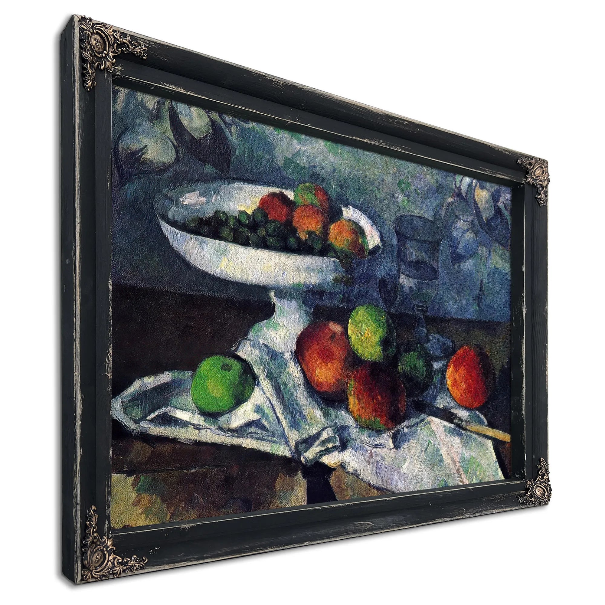 Still Life With Fruit Dish 1879 1880 46X55Cm Museum Of Modern Art By Paul Cezanne Fine Art Print