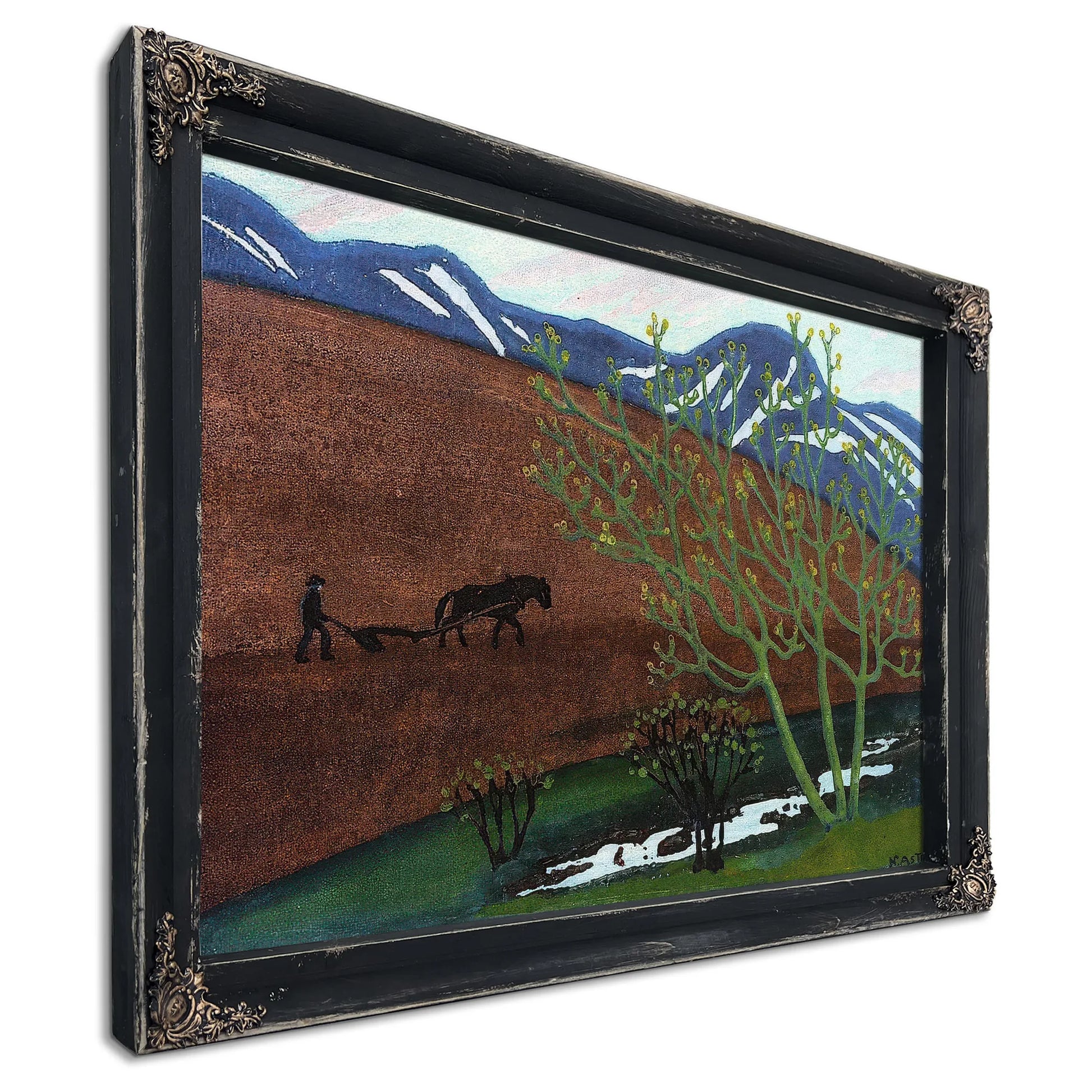 Night Ploughing 1 By Nicolai Astrup Fine Art Print