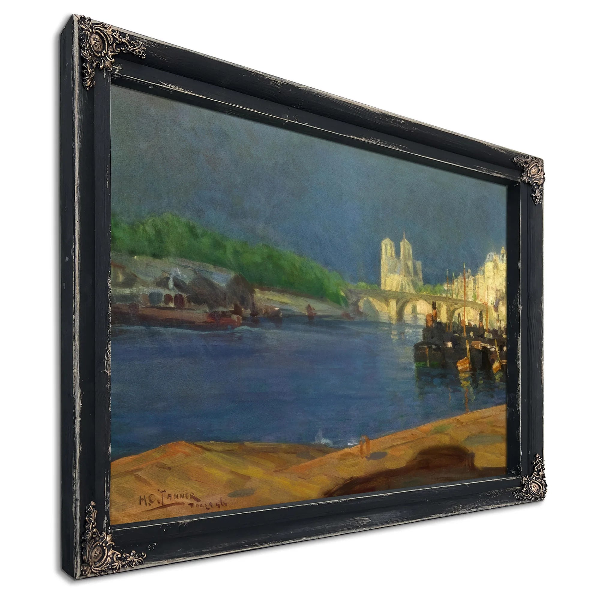 View Of The Seine Looking Toward Notre Dame By Henry Ossawa Tanner Fine Art Print