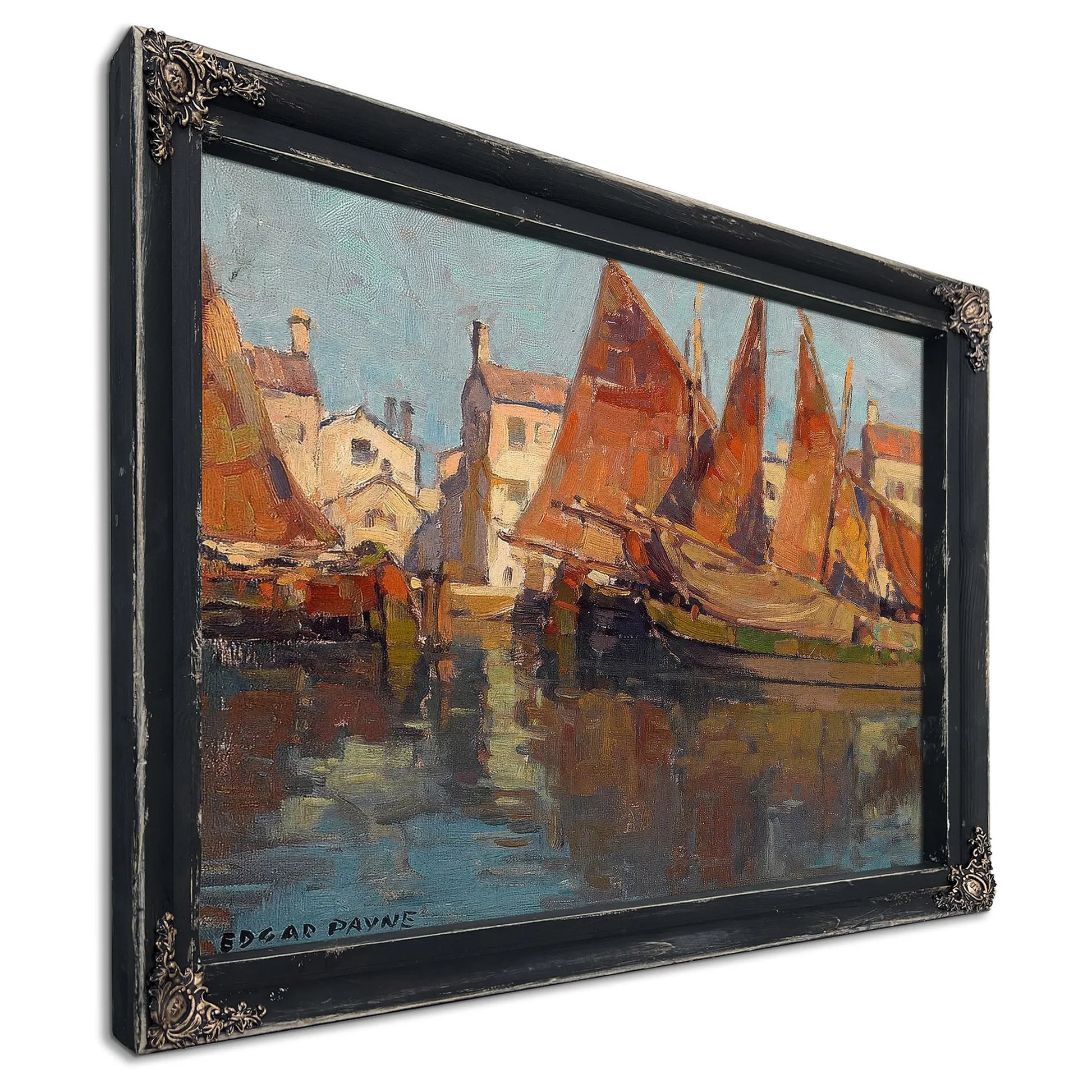 Boats At Chioggia By Edgar Payne Fine Art Print