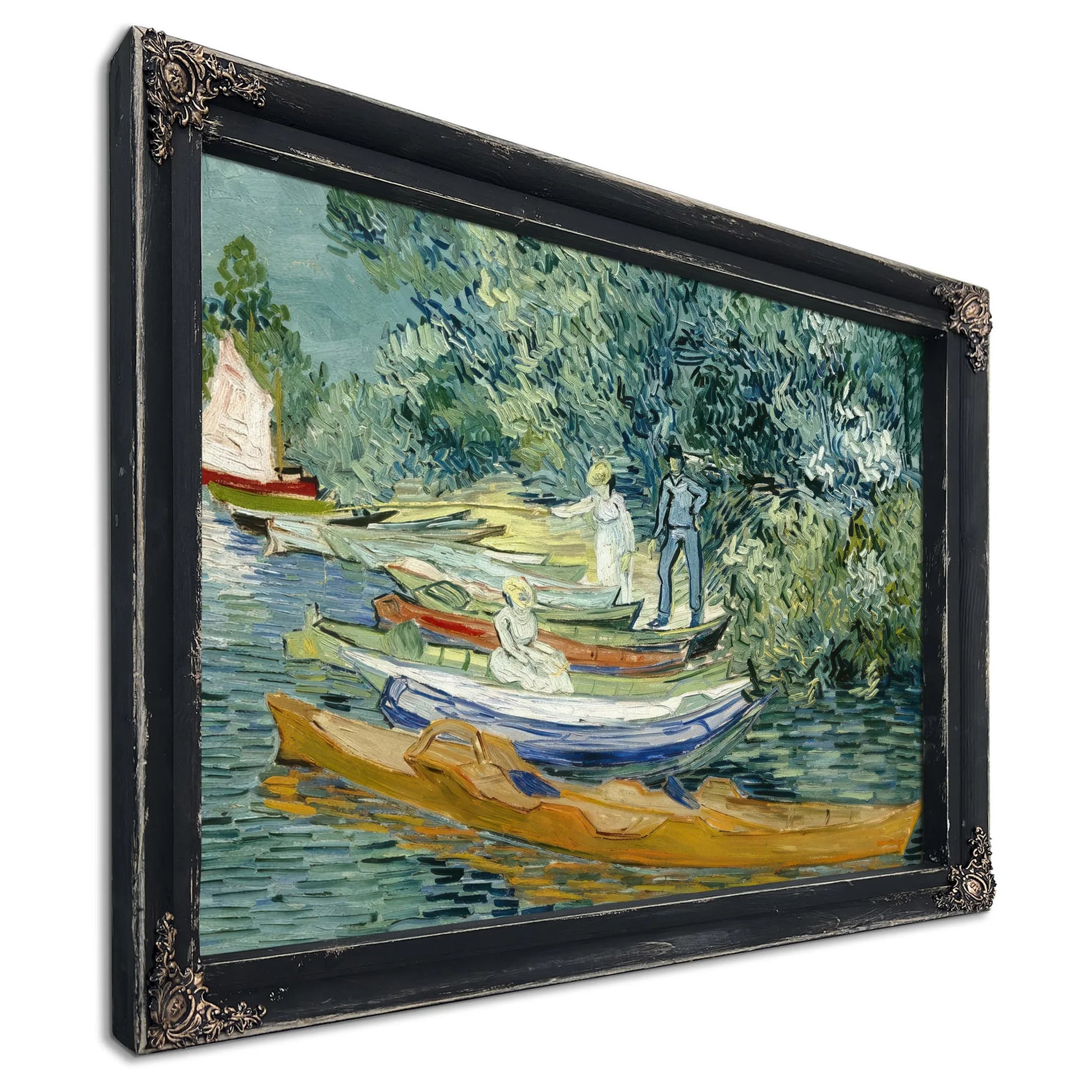 Bank Of The Oise At Auvers By Vincent Van Gogh Fine Art Print