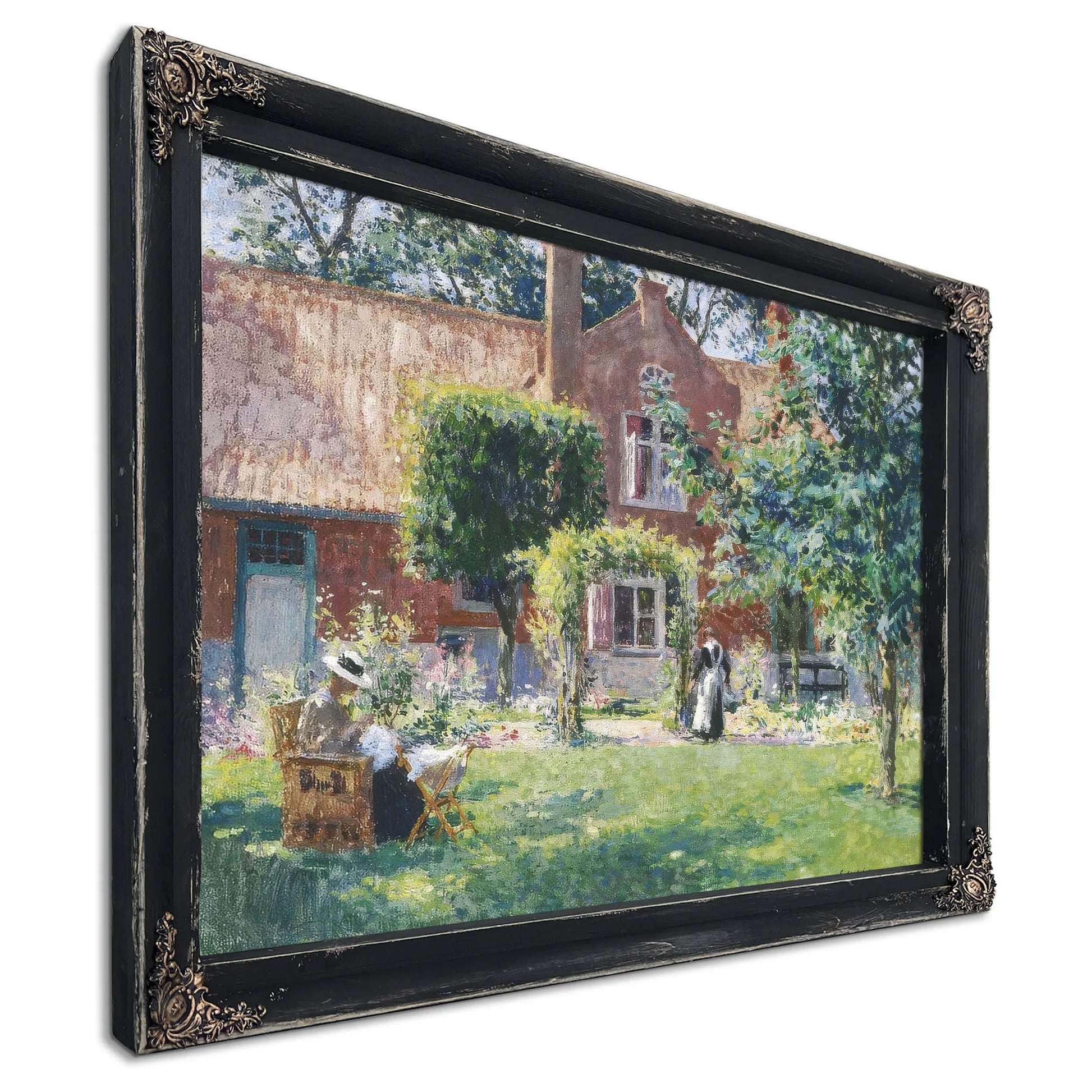 The Unpretentious Garden By Gari Melchers Fine Art Print