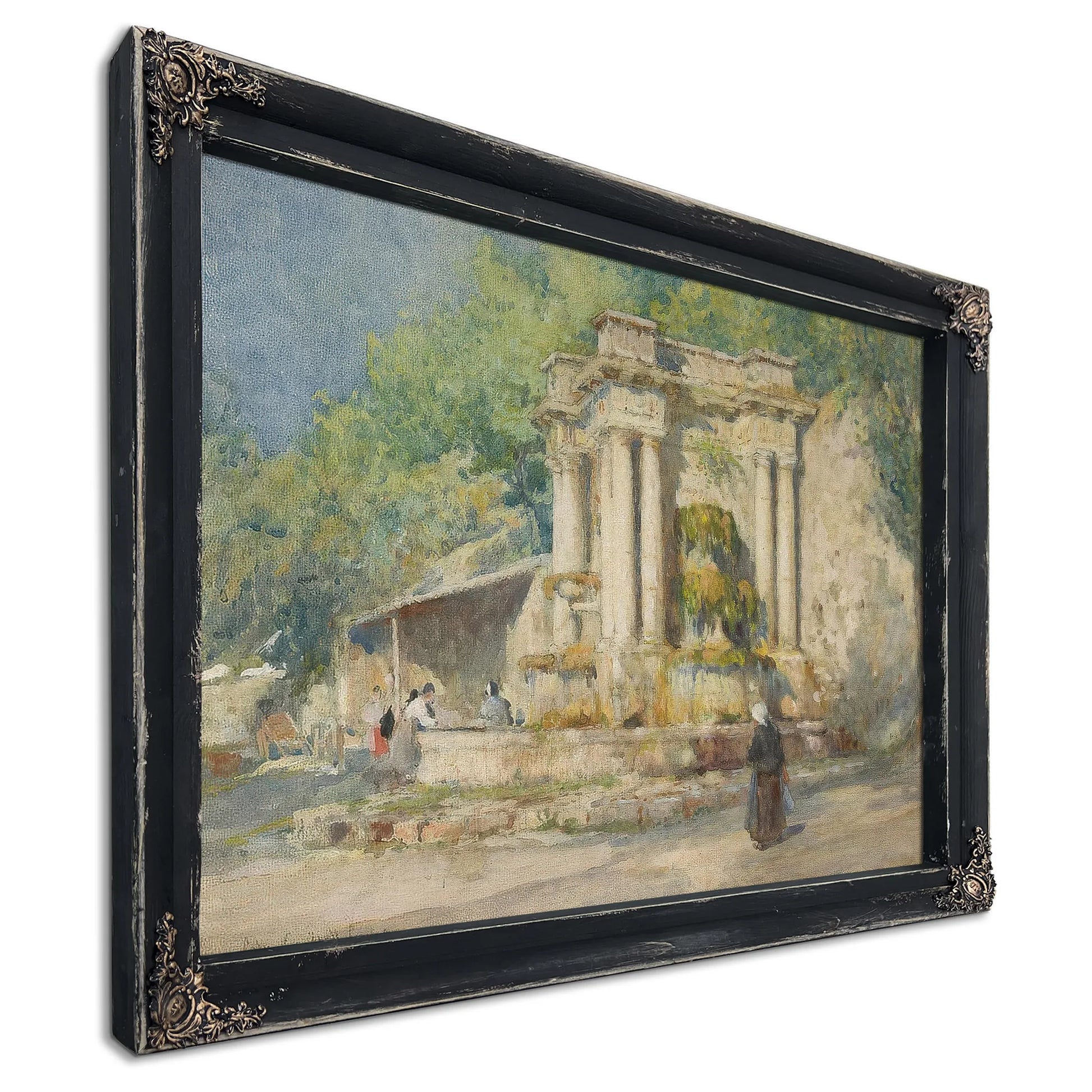 Fountain At Digne, Bas Alpes, 1914 By Colin Campbell Cooper Fine Art Print