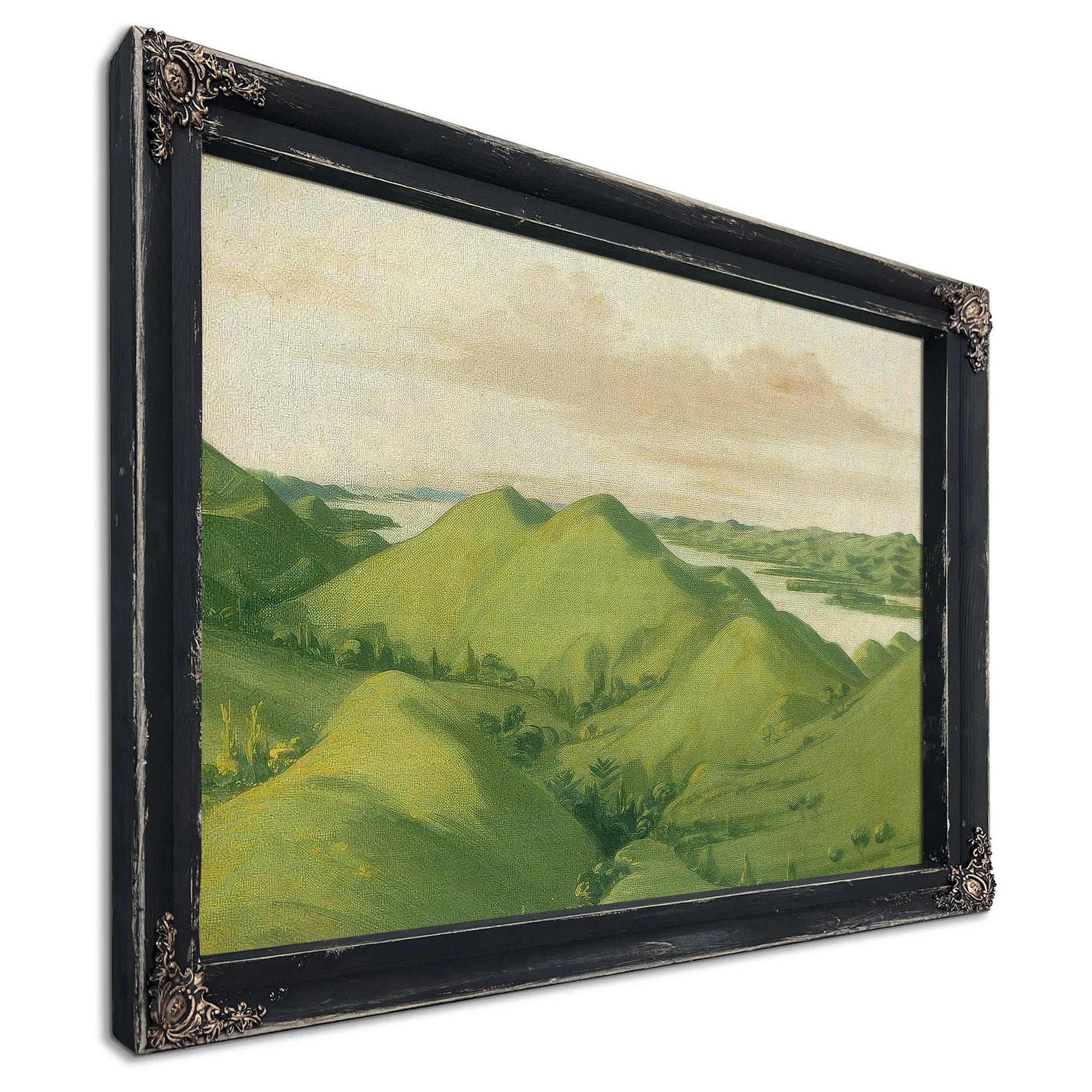 Beautiful Grassy Bluffs, 110 Miles Above St. Louis By George Catlin Fine Art Print
