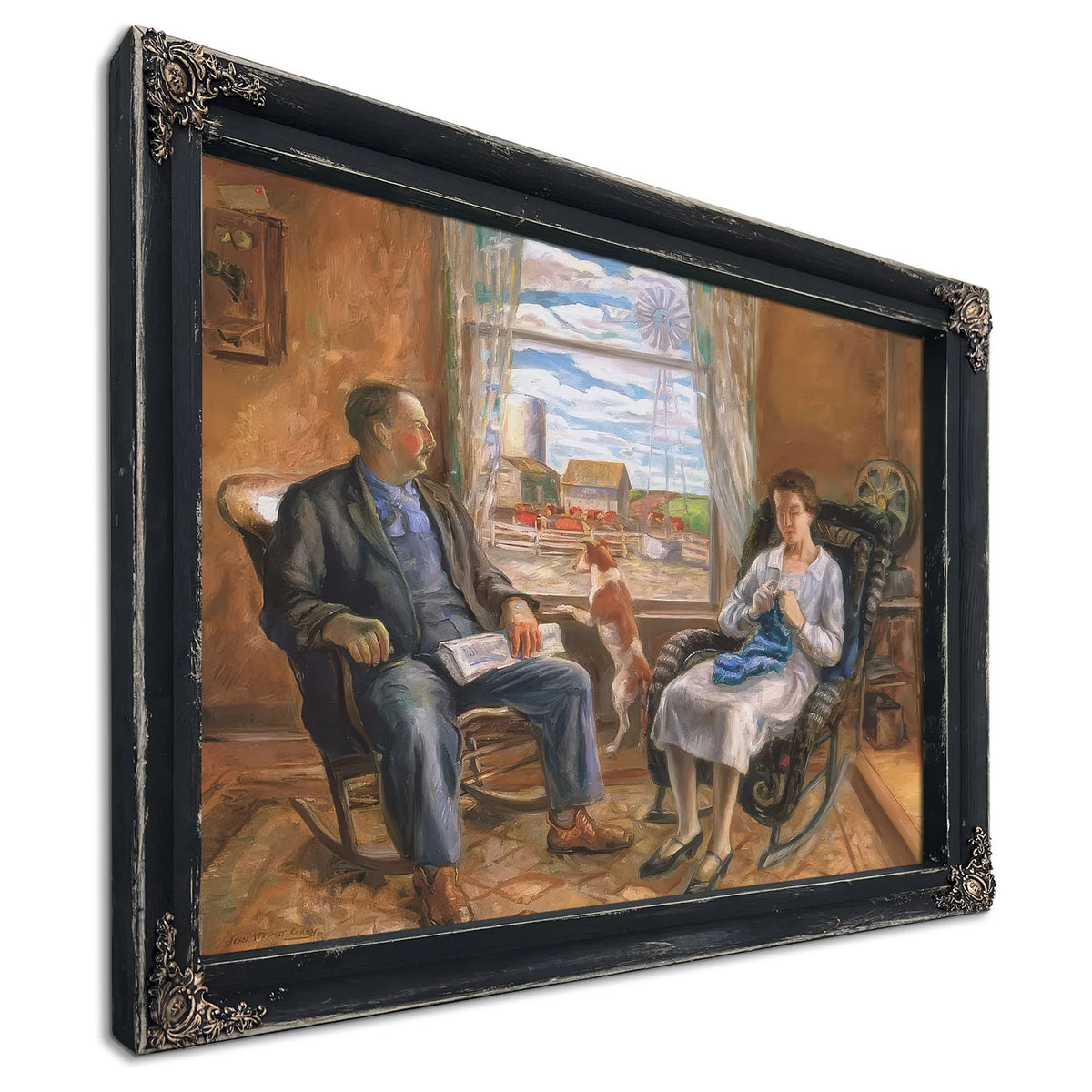 The Old Folks (Mother And Father) By John Steuart Curry