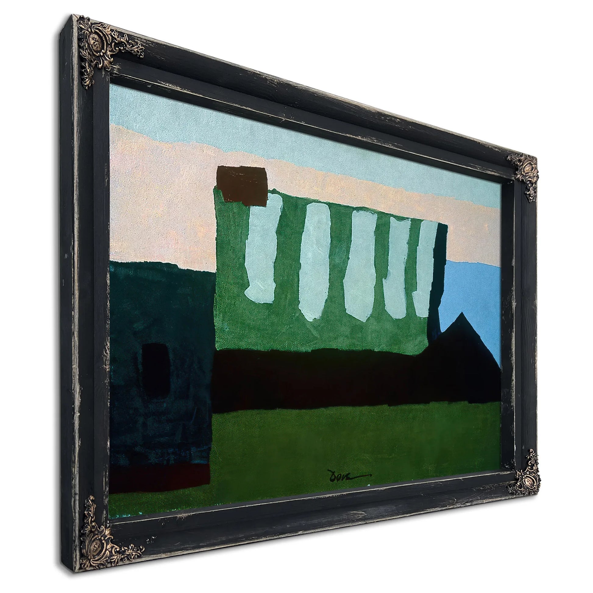 Pieces Of Red, Green, And Blue By Arthur Dove Fine Art Print