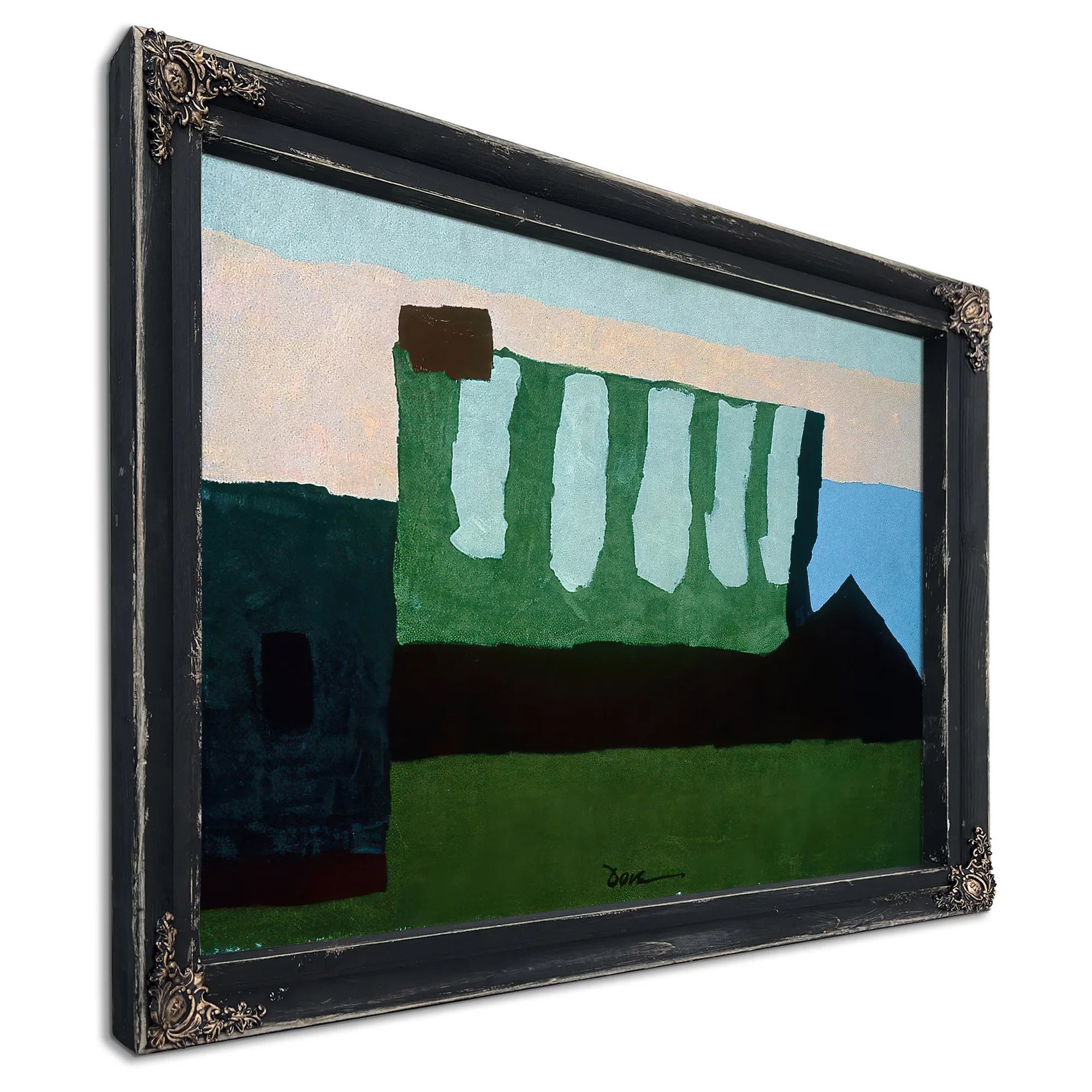 Pieces Of Red, Green, And Blue By Arthur Dove Fine Art Print