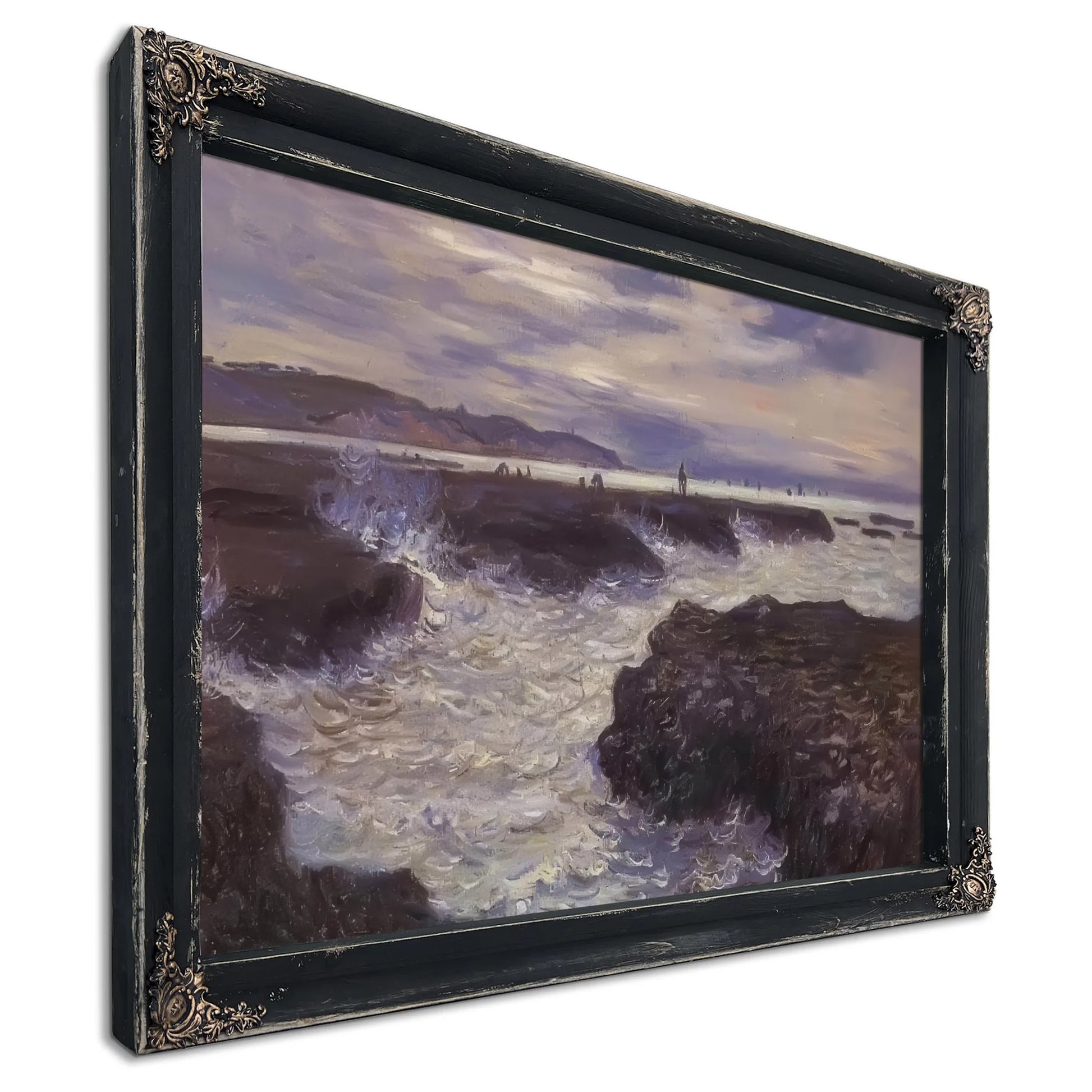 The Rocks Near Pourville At Ebb Tide By Claude Monet Fine Art Print