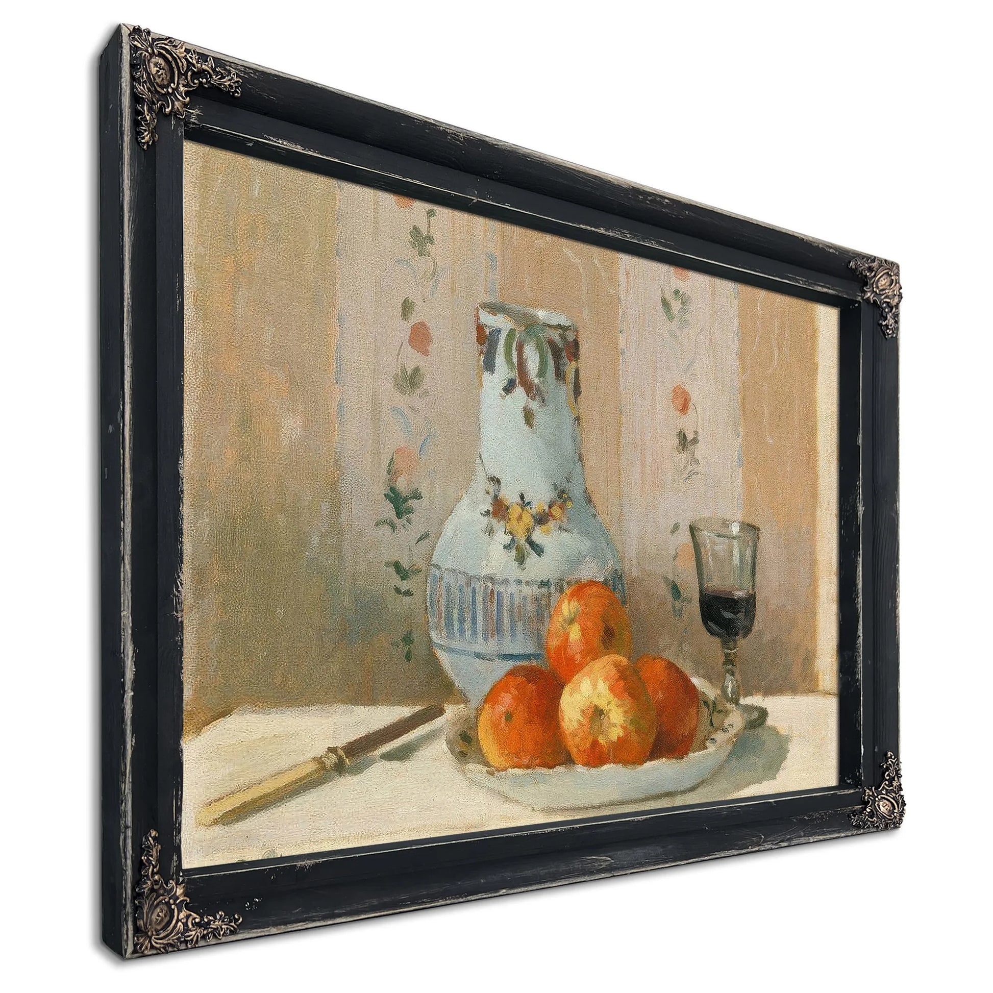 Still Life With Apples And Pitcher 1872 By Camille Pissarro Fine Art Print