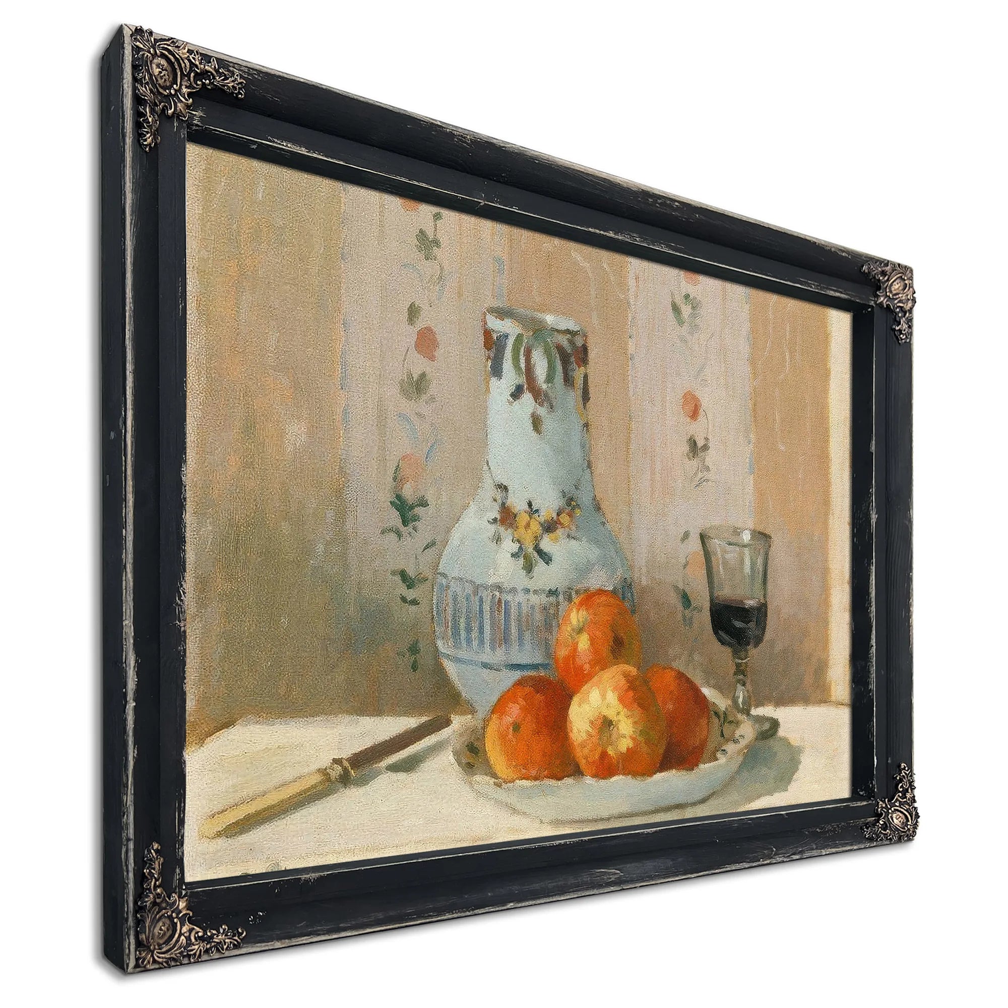 Still Life With Apples And Pitcher 1872 By Camille Pissarro Fine Art Print