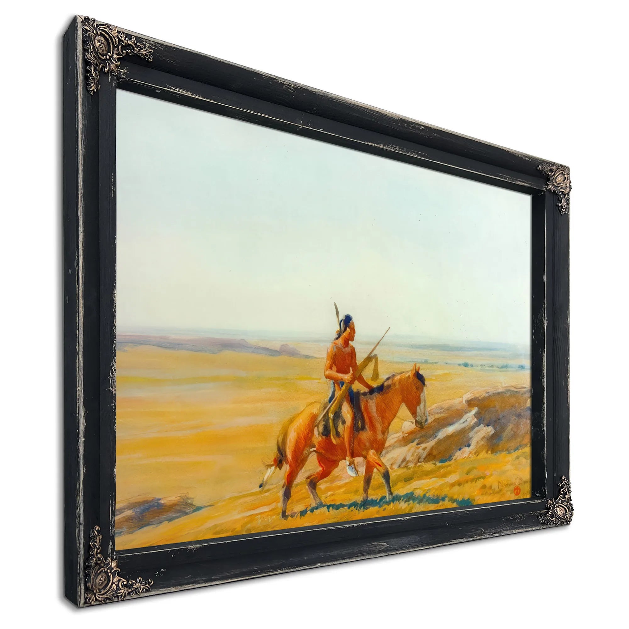 The Lone Warrior By Maynard Dixon Fine Art Print