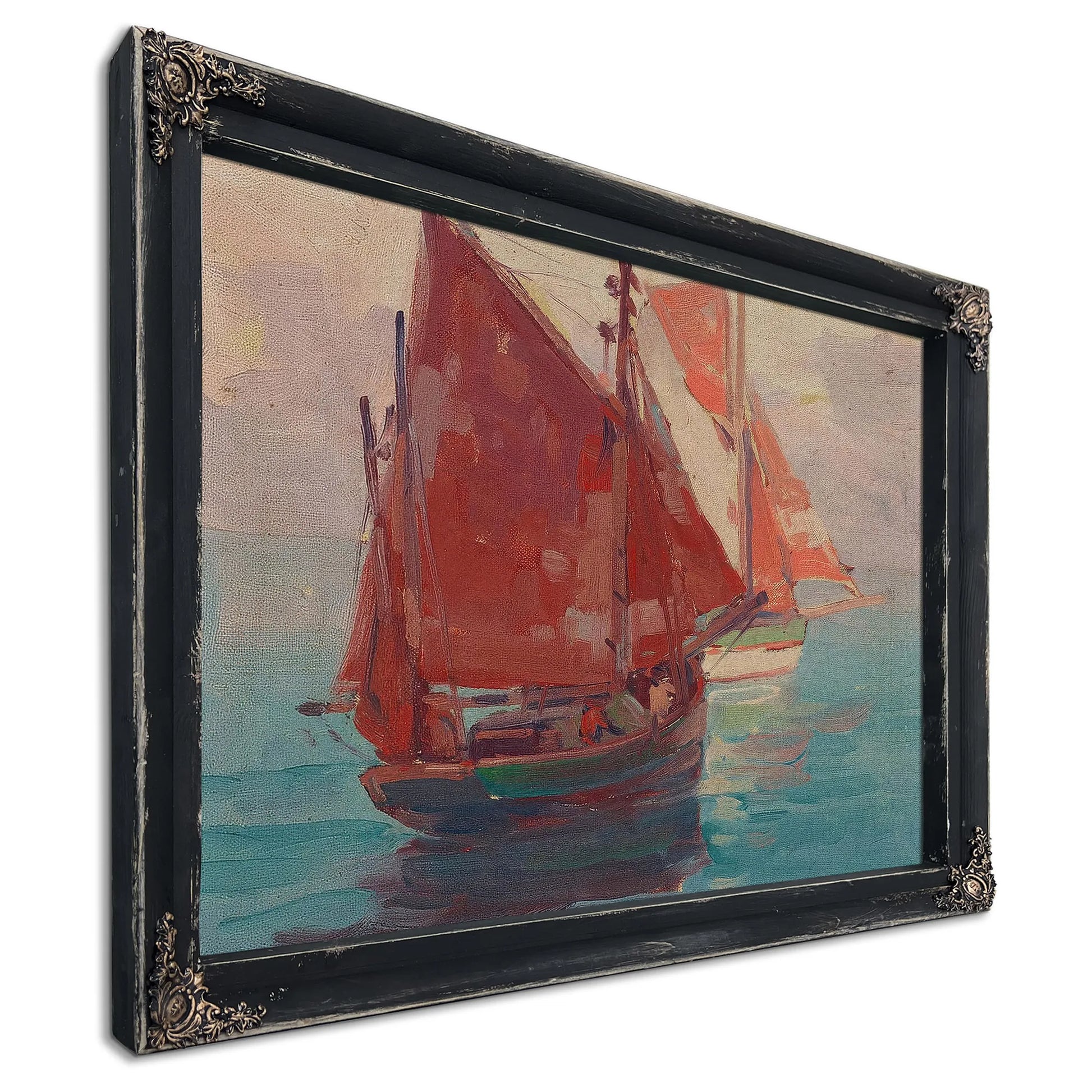 Outbound Fishing Boats By Edgar Payne Fine Art Print