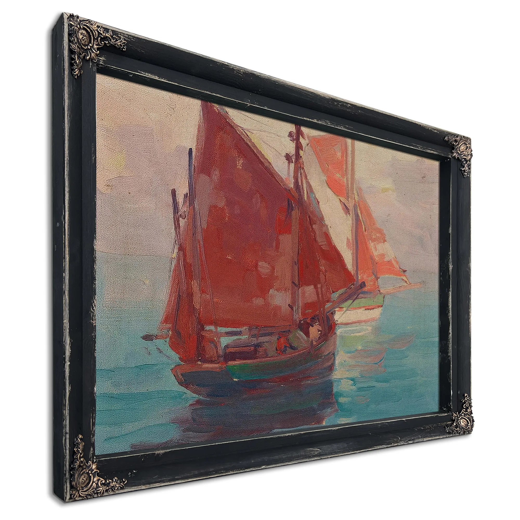 Outbound Fishing Boats By Edgar Payne Fine Art Print