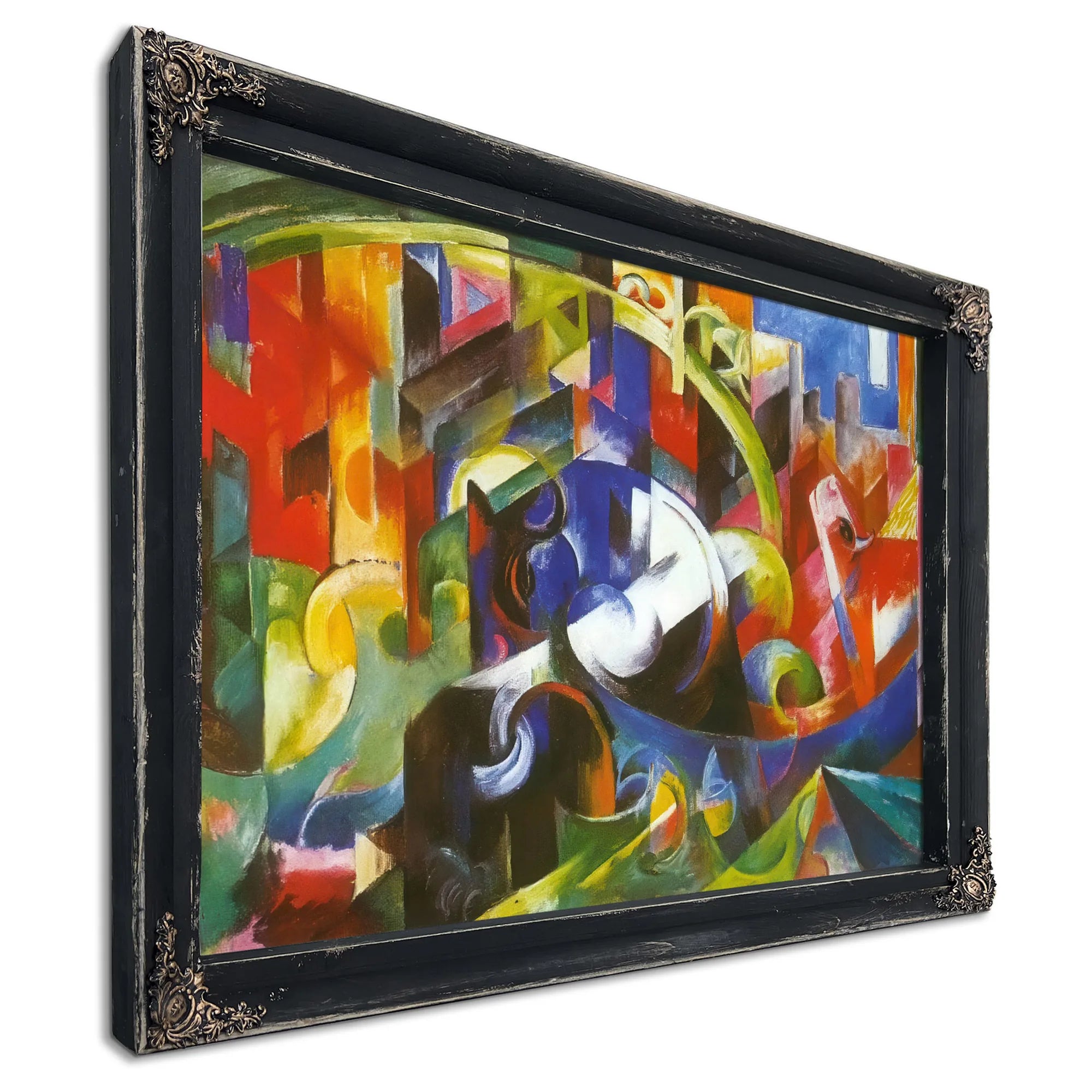 Painting With Cattle By Franz Marc Fine Art Print