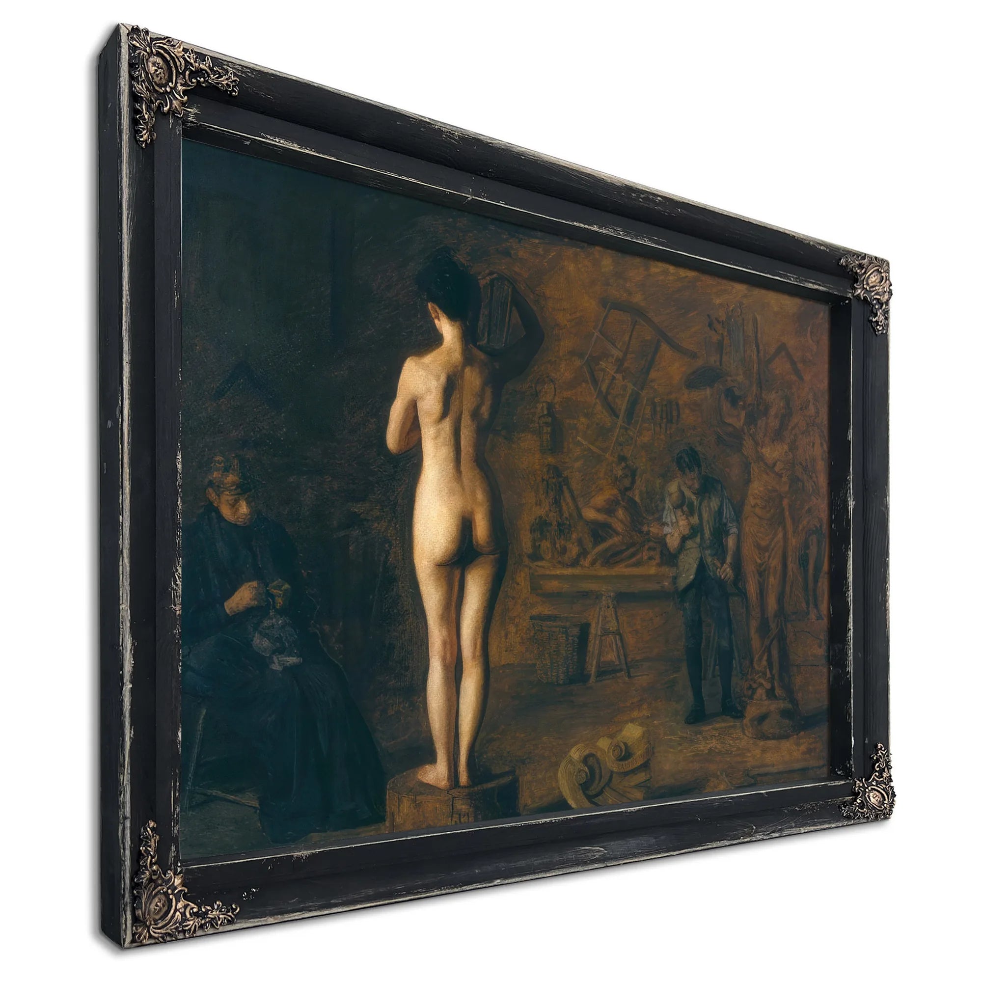 William Rush Carving His Allegorical Figure Of The Schuylkill River By Thomas Eakins Fine Art Print