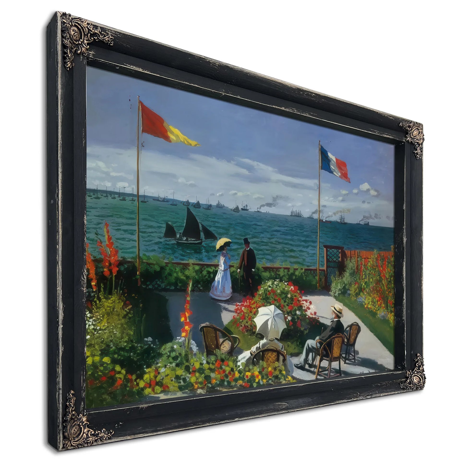 Terrace At Siante Adresse 1867 By Claude Monet Fine Art Print
