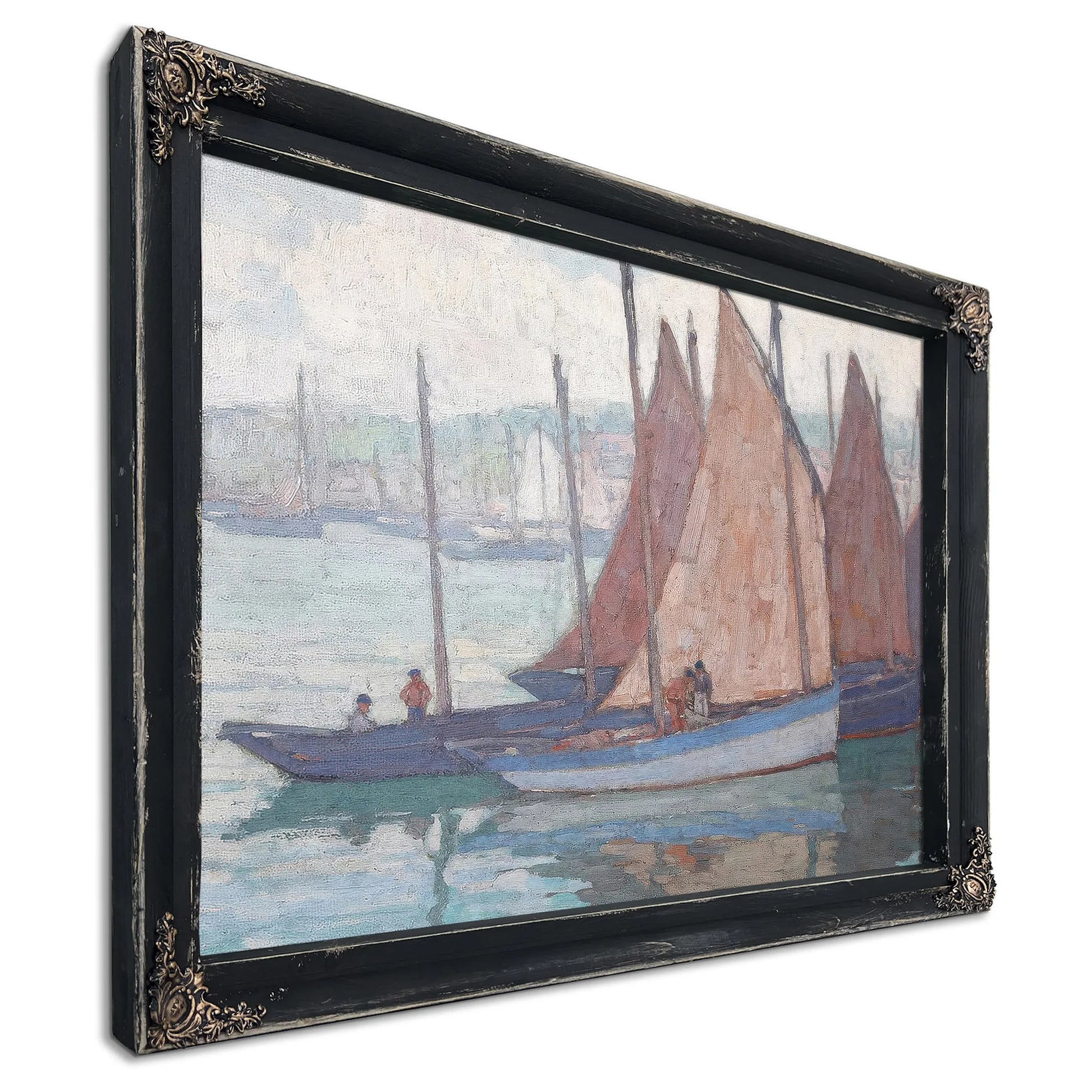 Sardine Boats (Gray Day) By Edgar Payne Fine Art Print