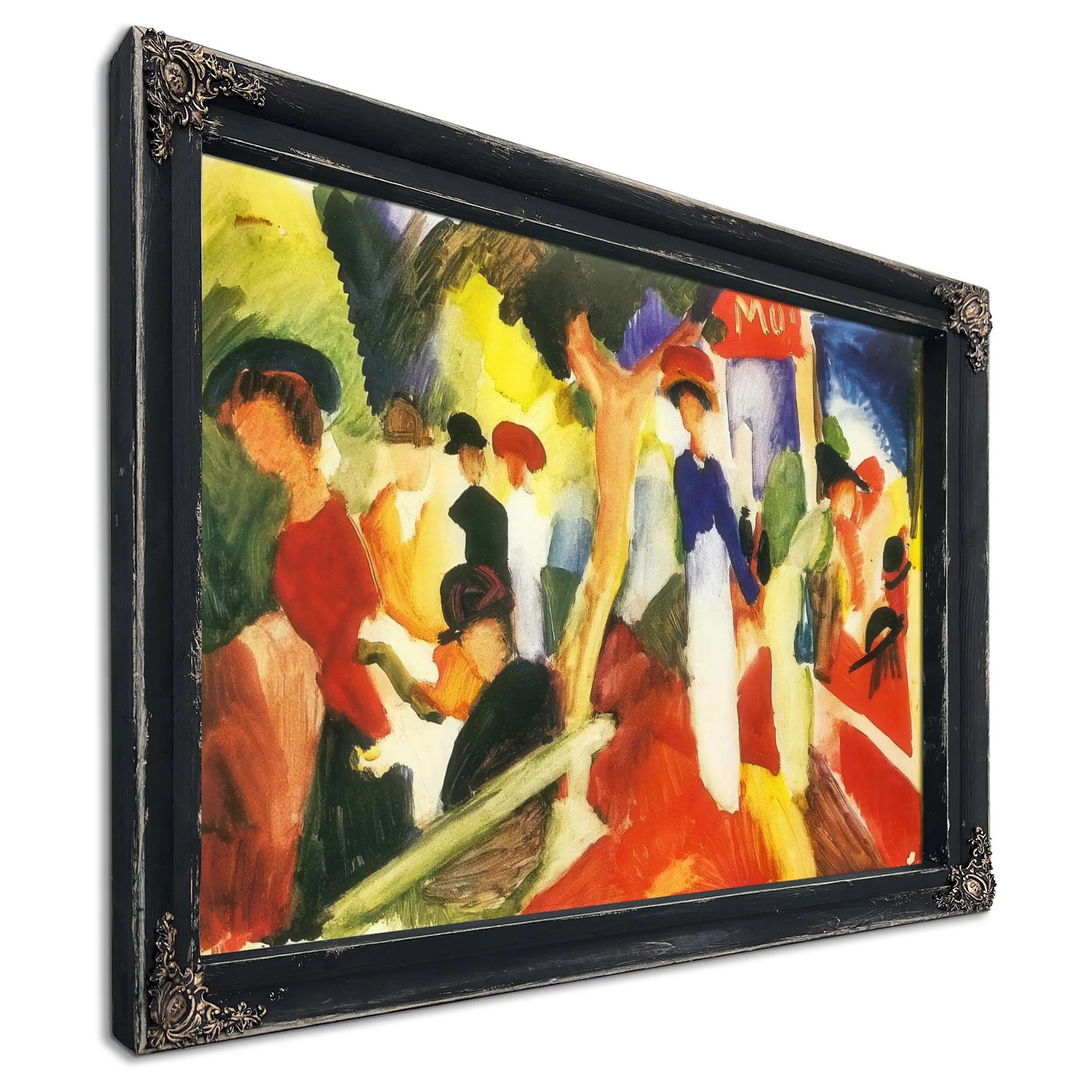 Hat Shop On The Promenade By August Macke Fine Art Print