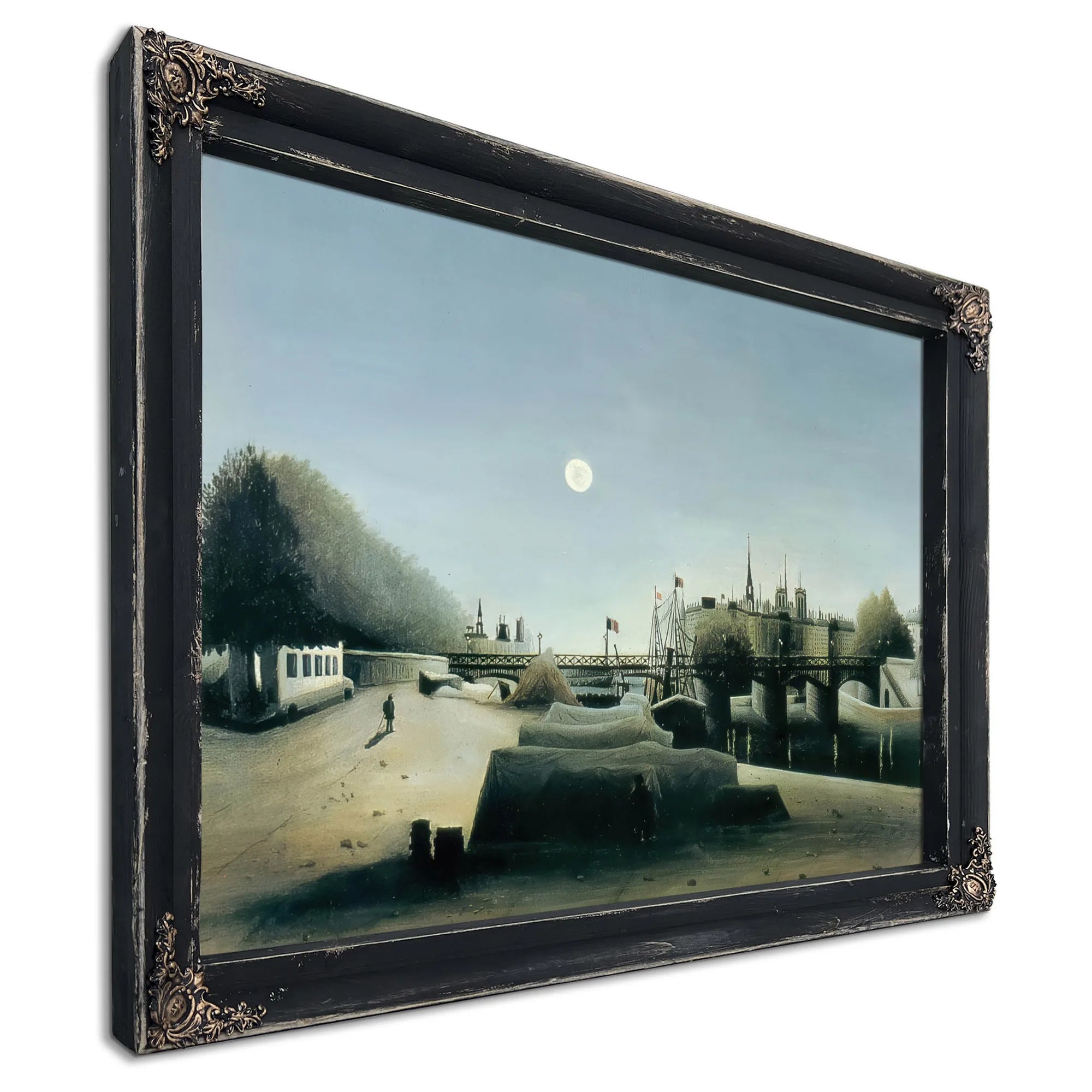 View Of The Ile Saint Louis Seen From Port Saint Nicolas 1888 By Henri Rousseau Fine Art Print