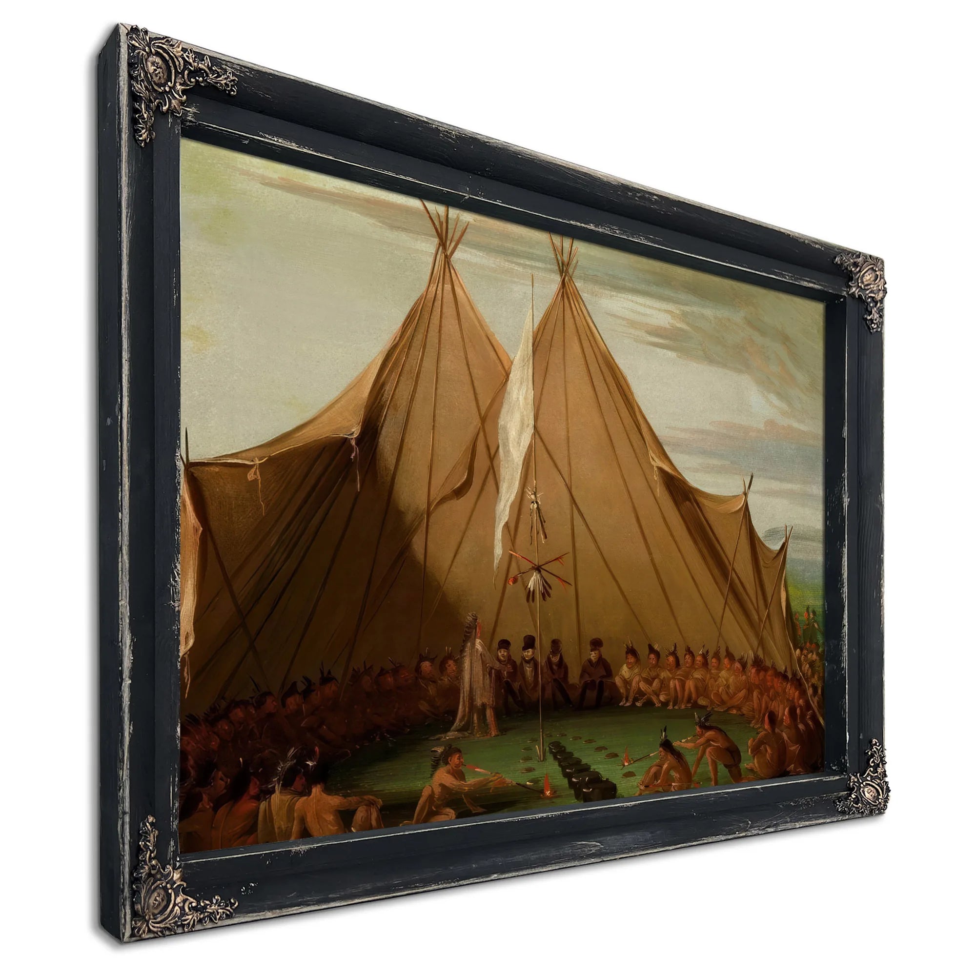 Sioux Dog Feast By George Catlin Fine Art Print