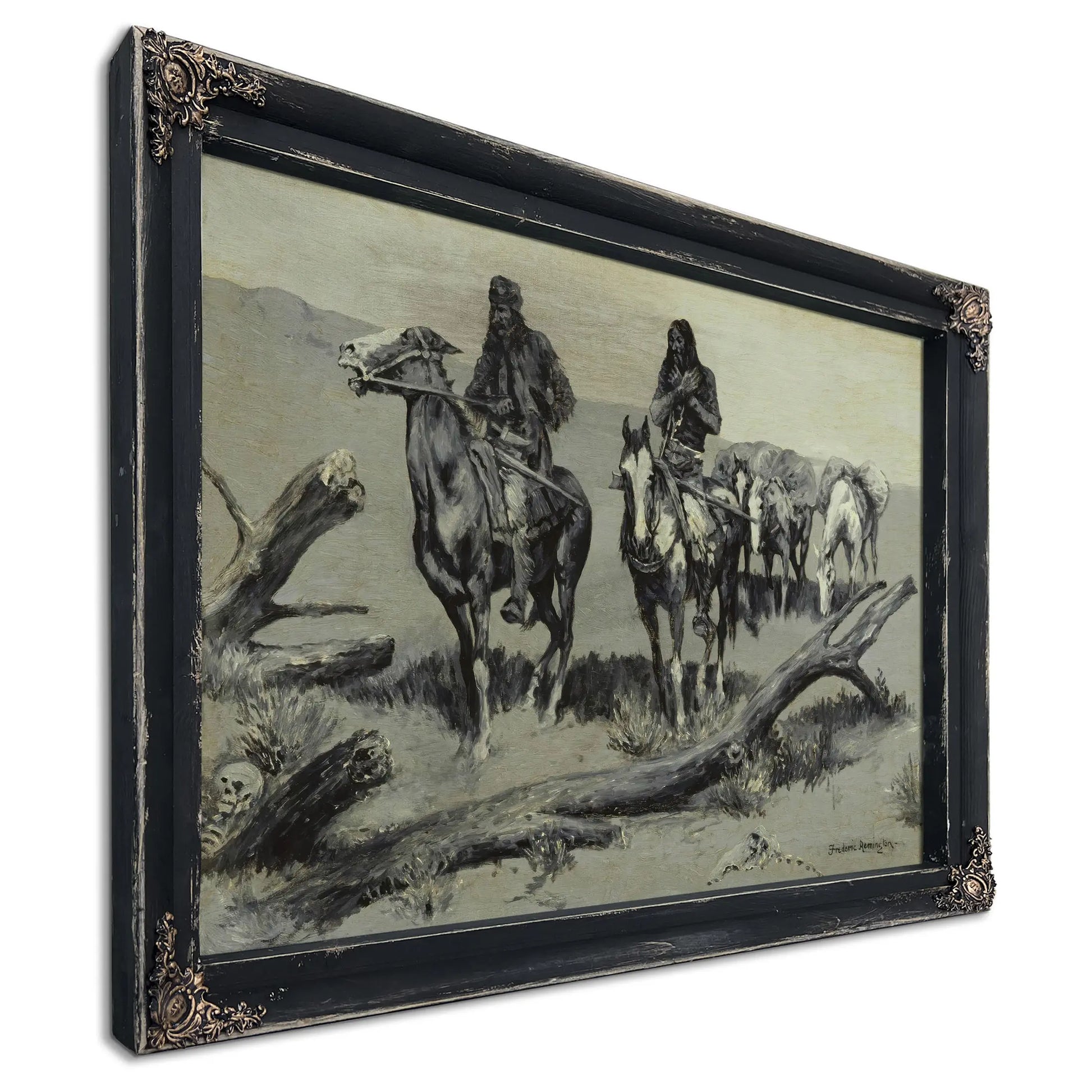 Dead Men The Discovery  by Frederic Remington