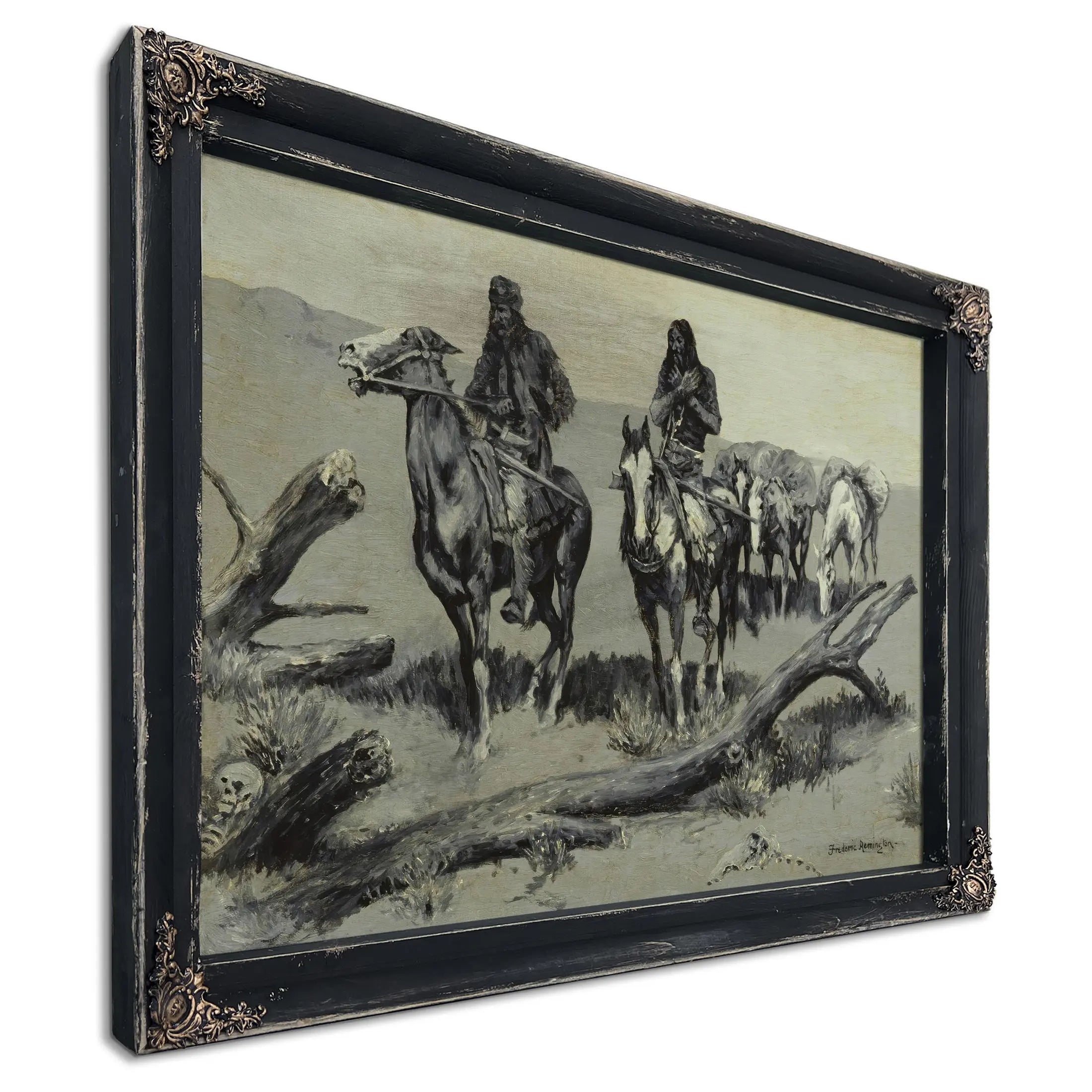 Dead Men The Discovery  by Frederic Remington