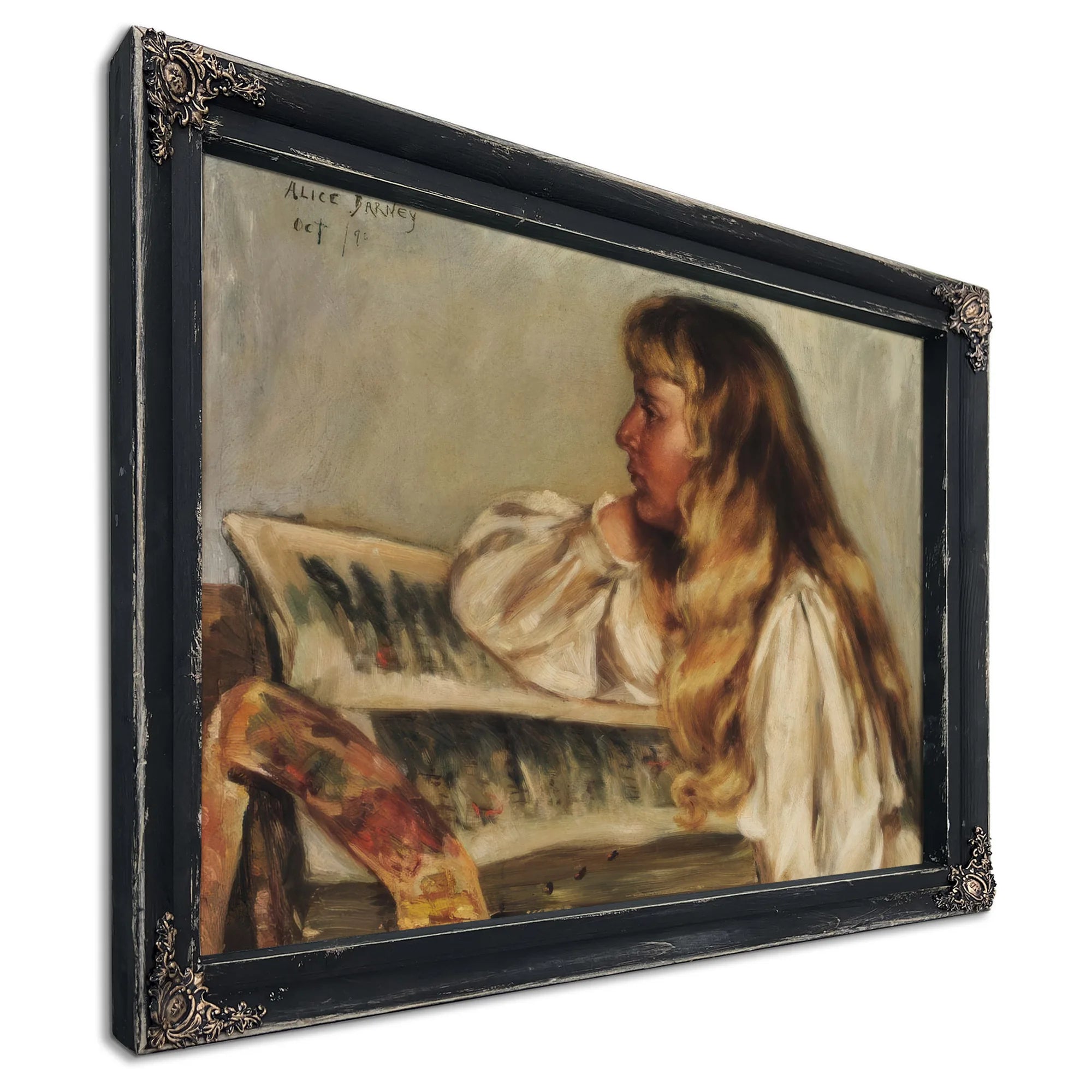 Natalie And Missal By Alice Pike Barney Fine Art Print