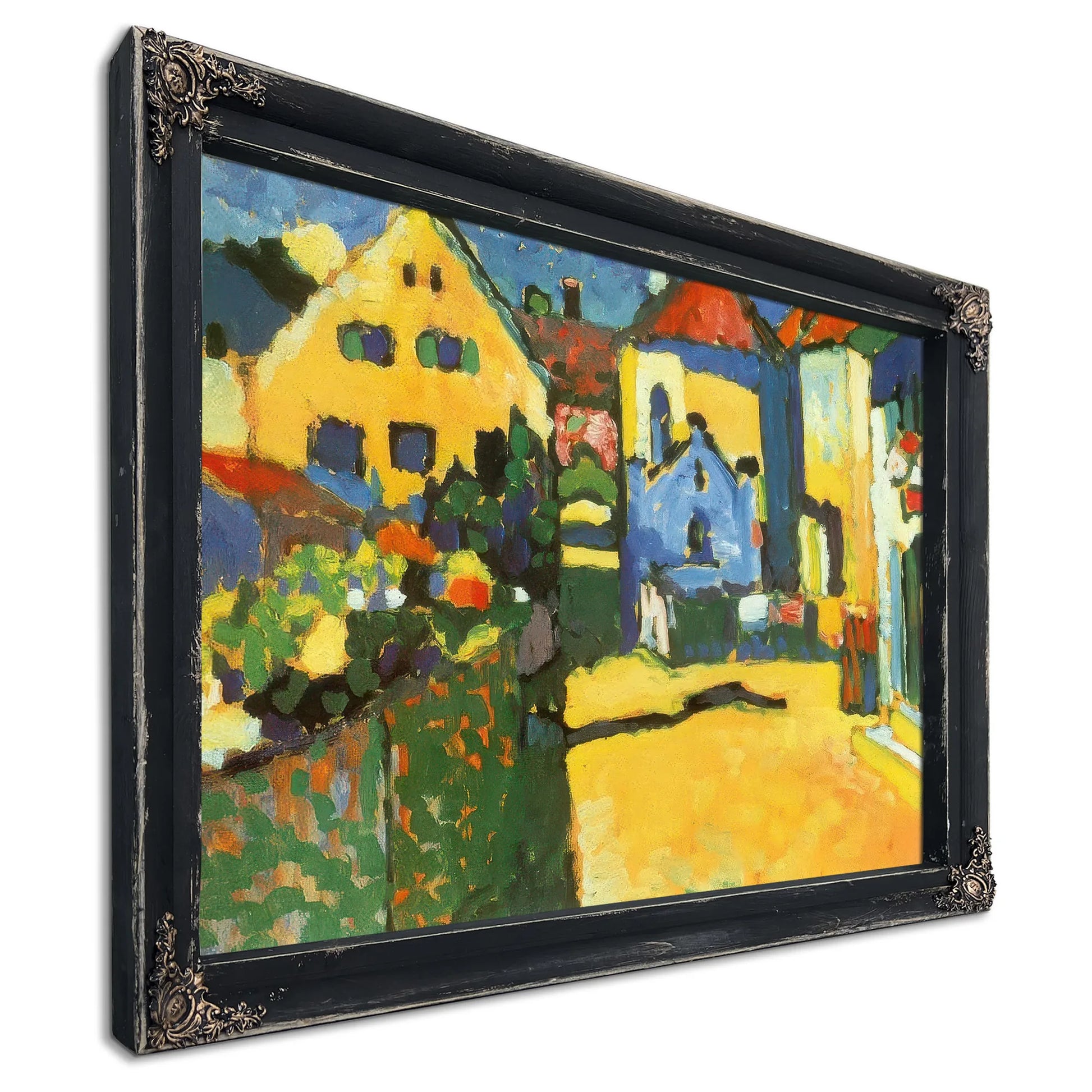 Grungasse In Murnau 1909 By Wassily Kandinsky Fine Art Print