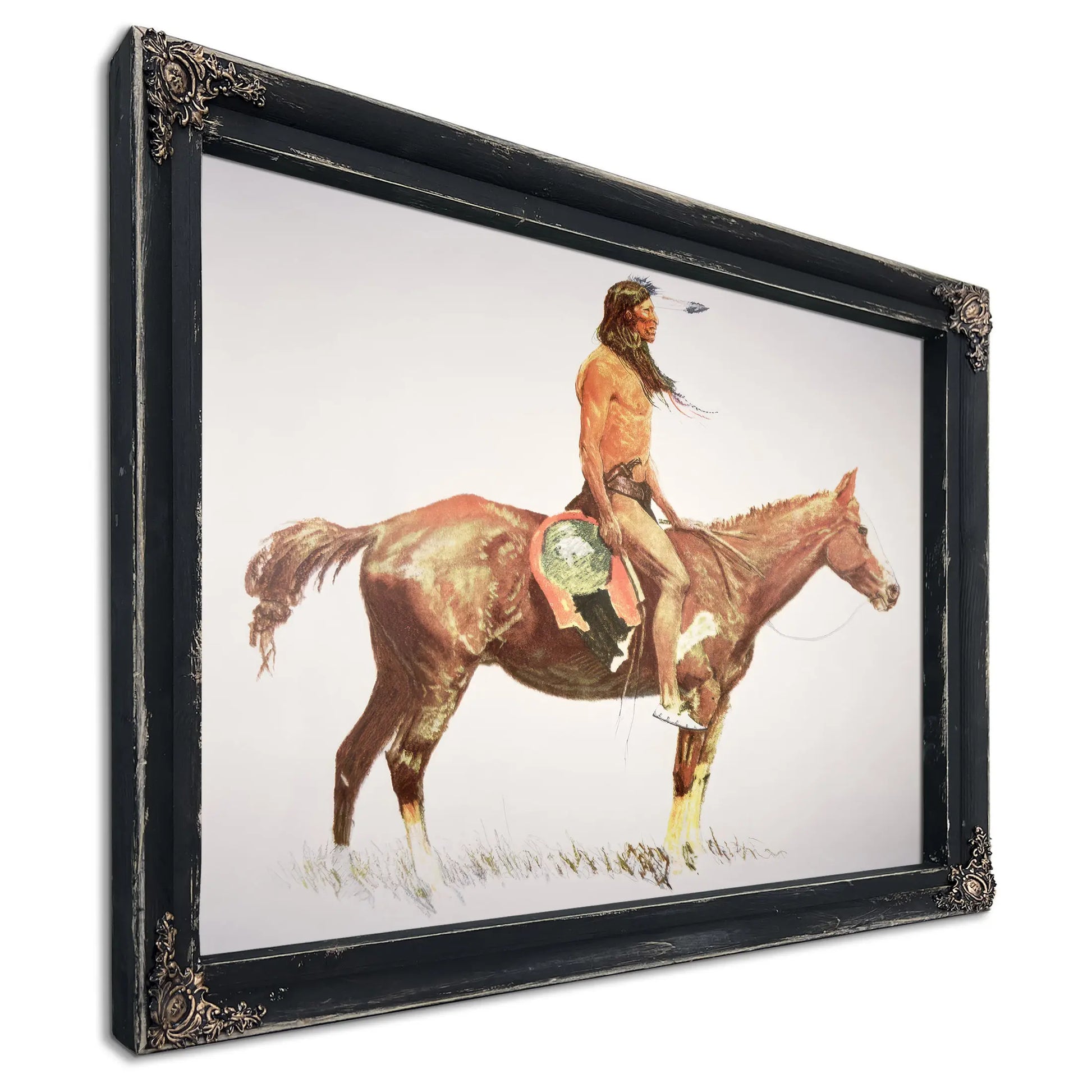 A Cheyenne Brave by Frederic Remington