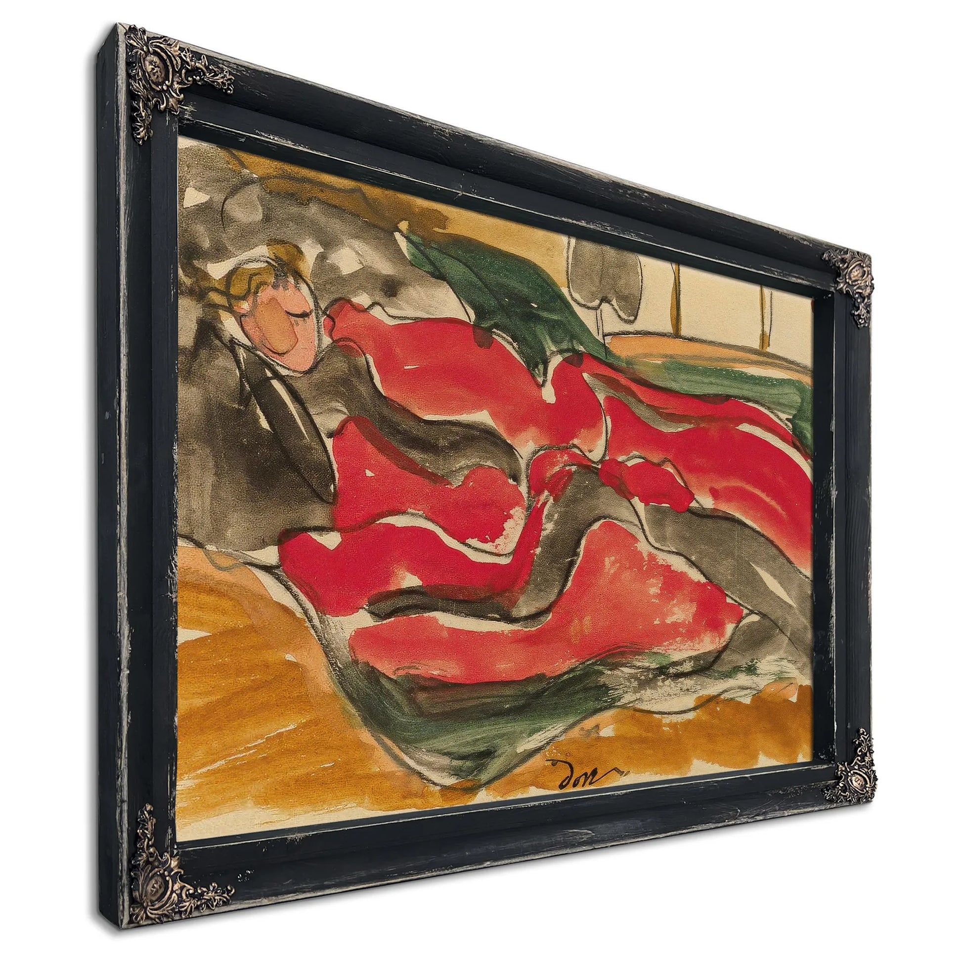Woman Asleep By Arthur Dove Fine Art Print