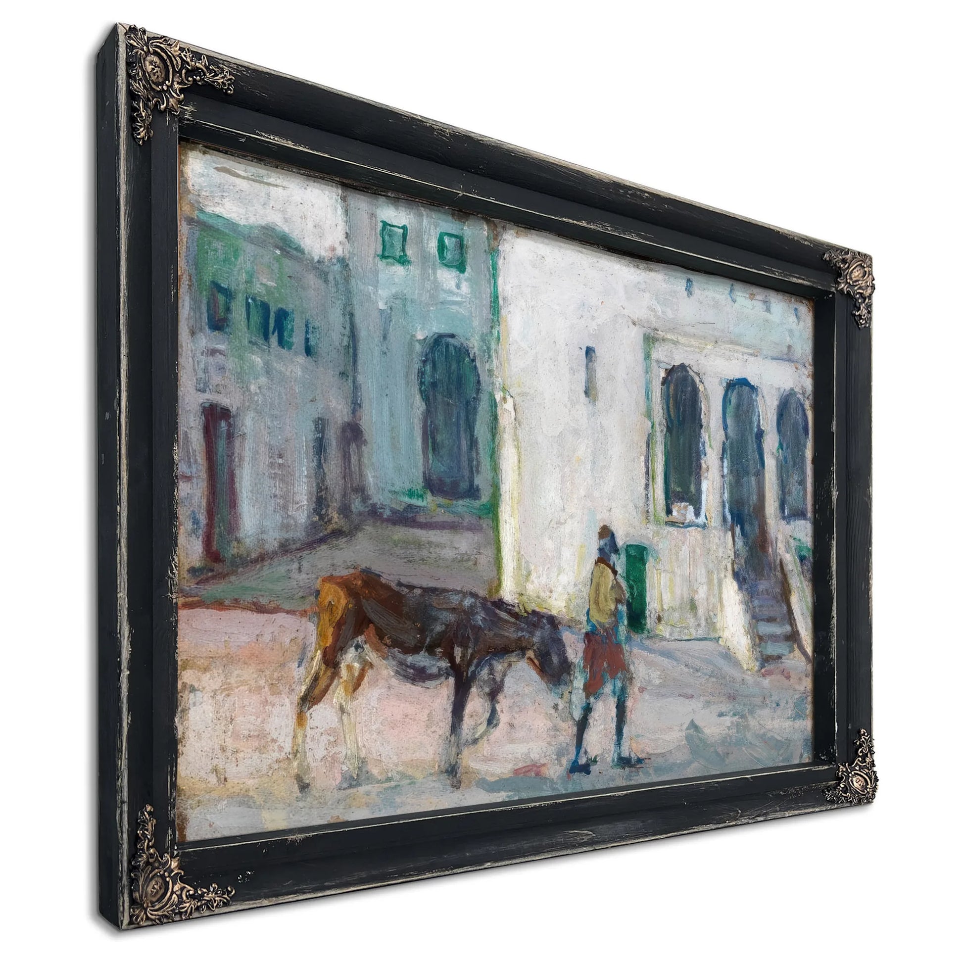 Street Scene, Tangier (Man Leading Calf) By Henry Ossawa Tanner Fine Art Print