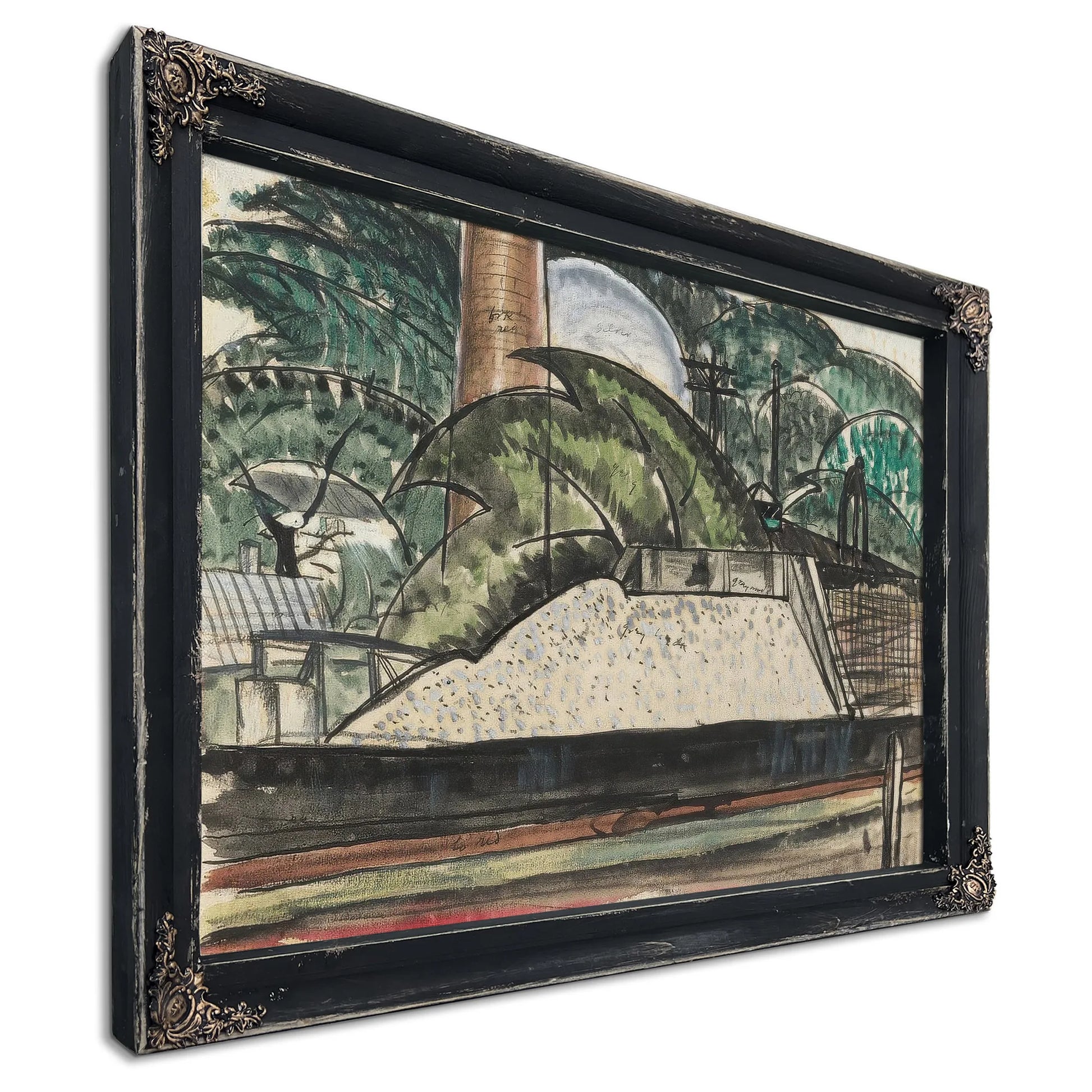 Power House Dock By Arthur Dove Fine Art Print
