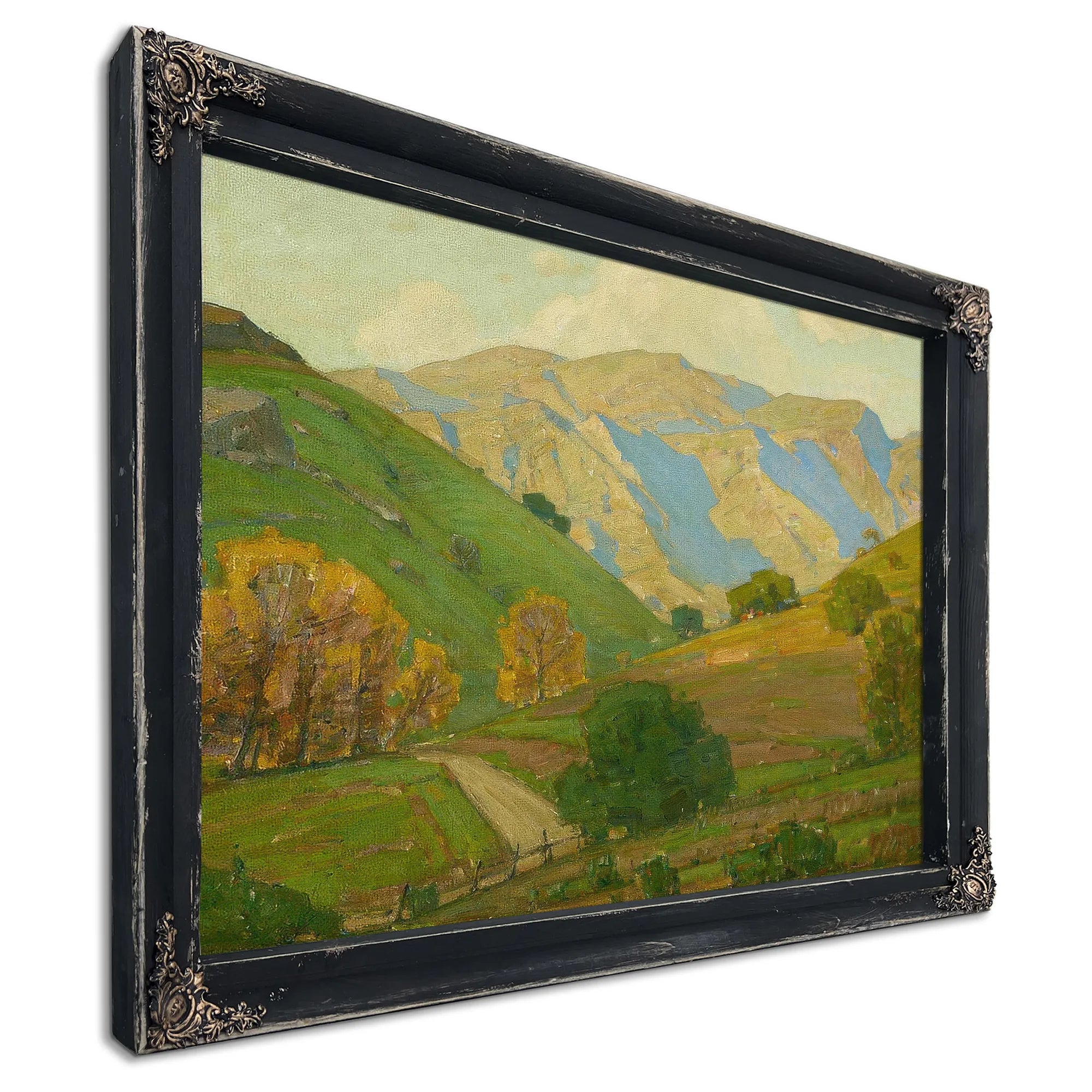 Gentle Evening Bendeth By William Wendt Fine Art Print