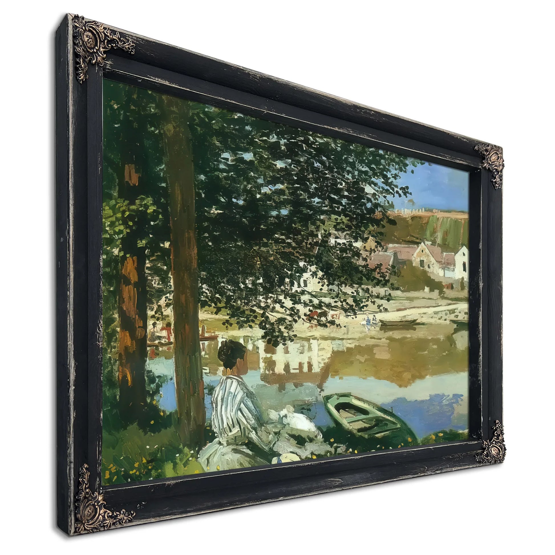 The River Bennecourt 1868 By Claude Monet Fine Art Print